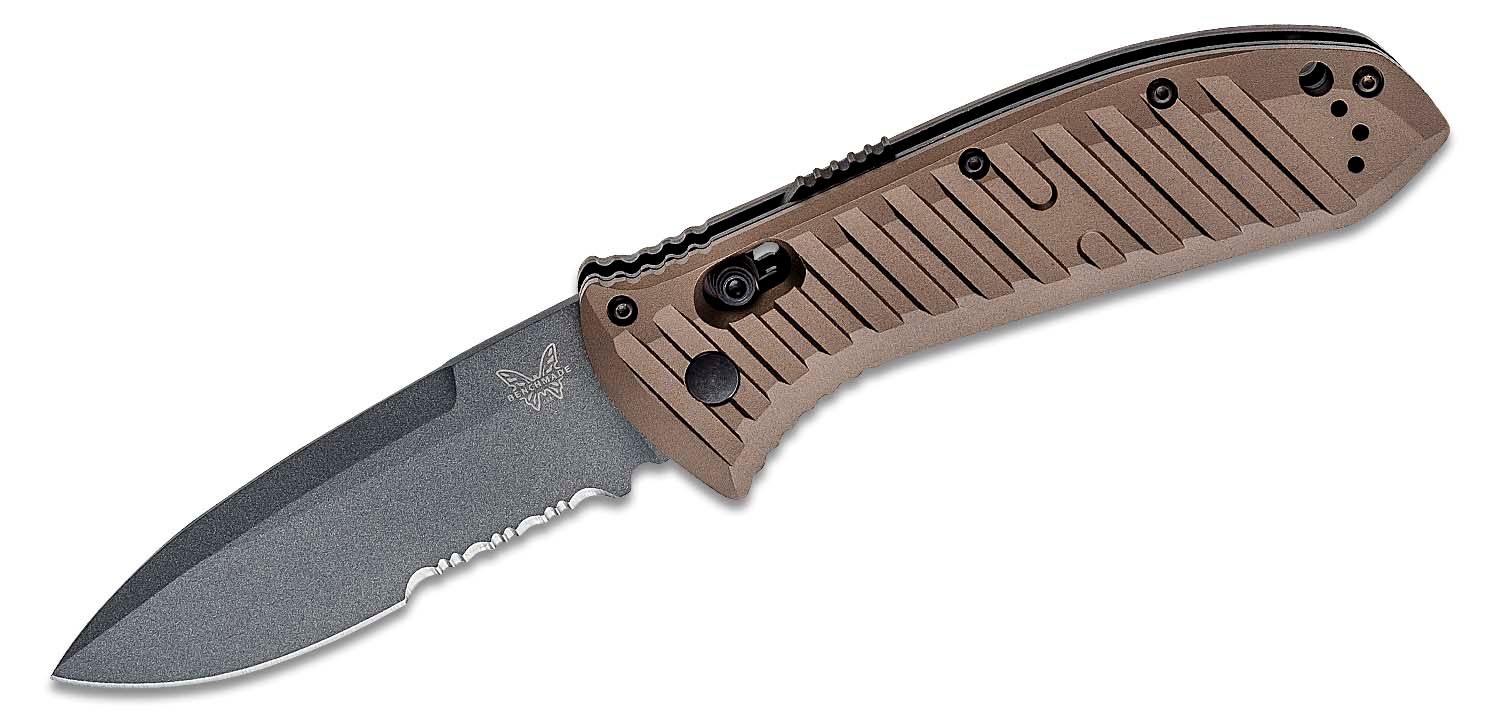 Benchmade - 5700SGY-1 - Auto Presidio II - Automatic Knife - CPM-M4 Coated Drop Point - 6061-T6 - Burnt Bronze - Image 15