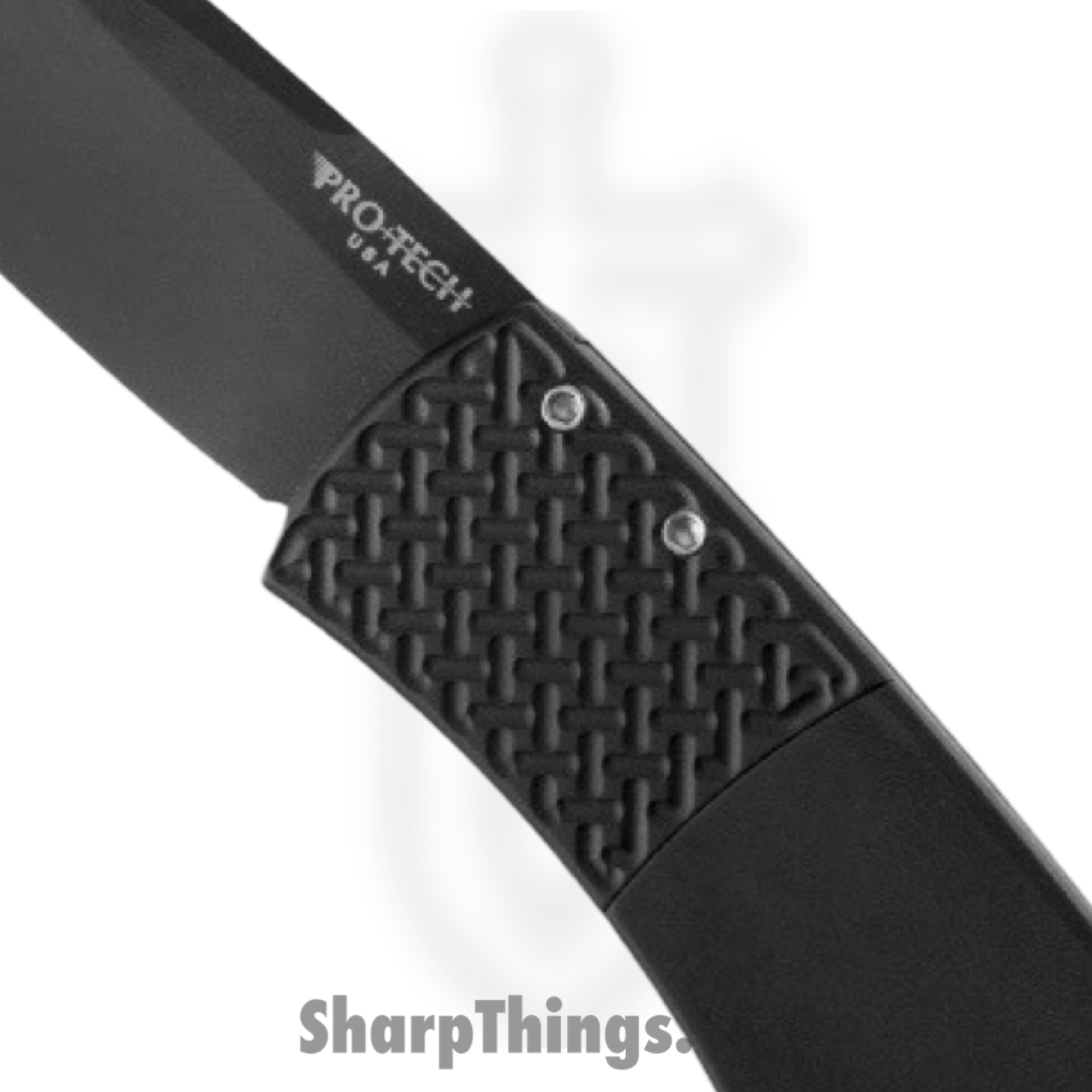 ProTech - BR-1.7 - Magic Whiskers - Automatic Knife - 154CM Coated Drop Point - Aluminum - Black - Image 9