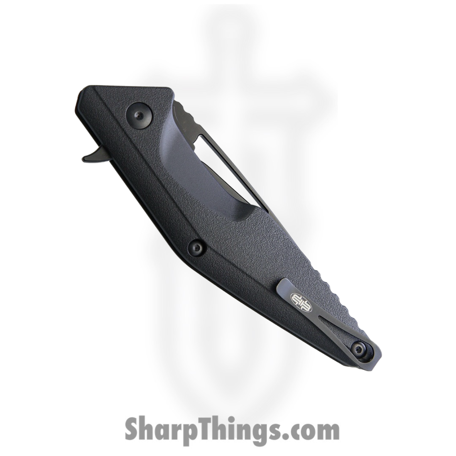 Brous Blades - BRBM005B - Division - Folding Knife - D2 Coated Drop Point - Polymer - Black - Image 4