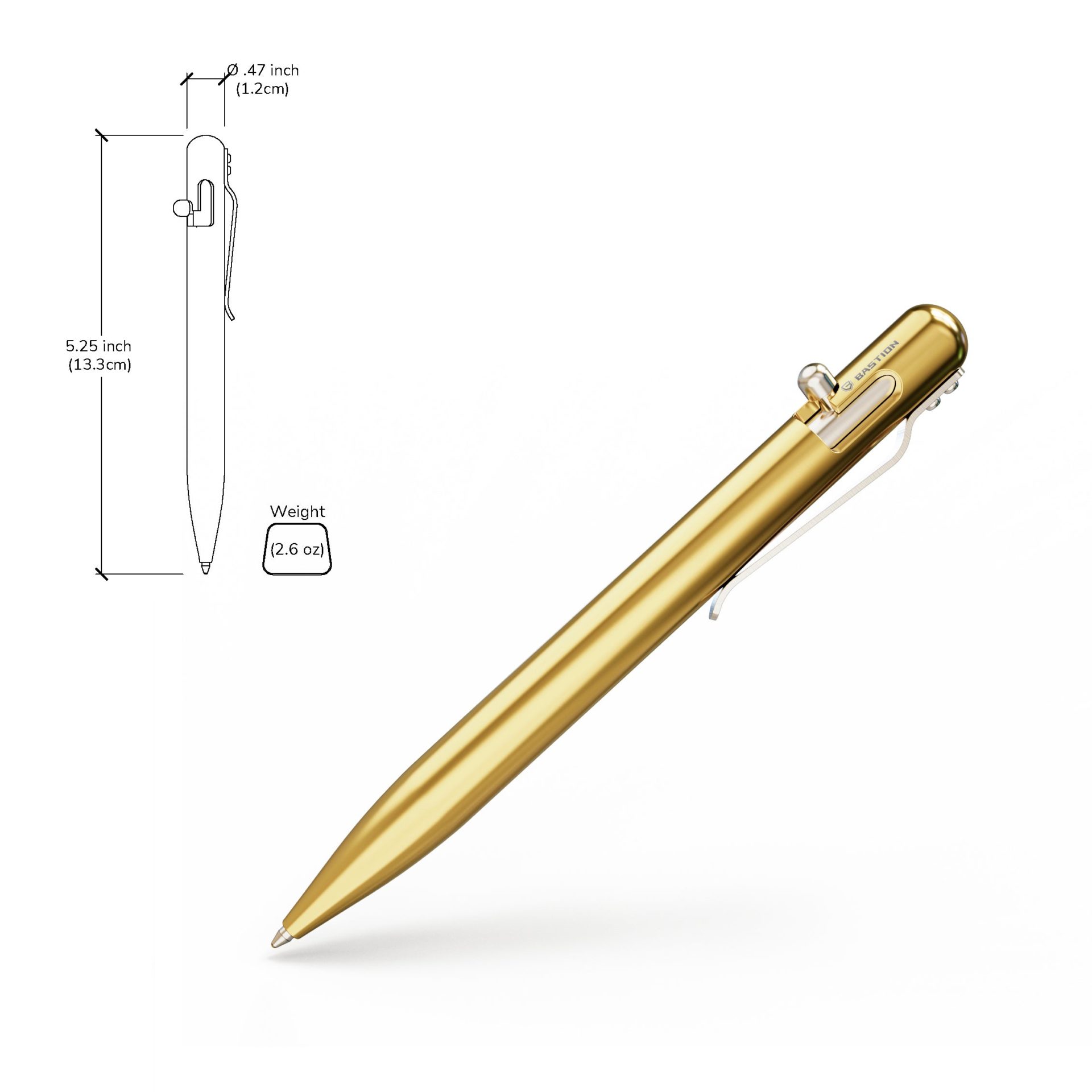 Bastion - BSTN251 - Bolt Action Pen - Brass - Image 20