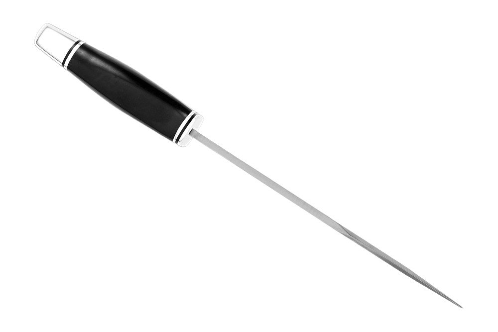 Buck - BU120BKS - 120 General - Fixed Blade Knife - 420HC Satin Clip Point - Phenolic - Black - Image 12