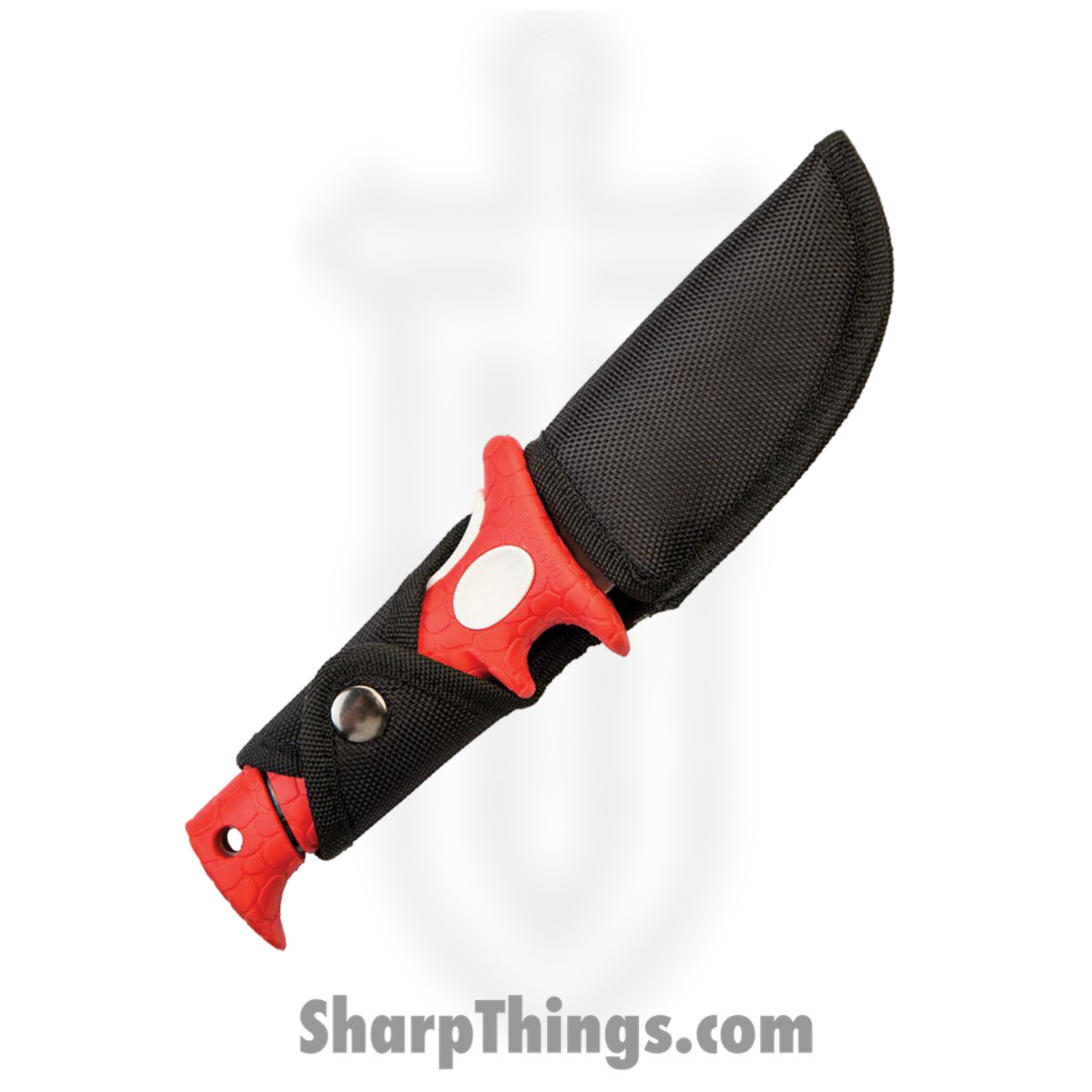 Bubba Blade - BUB1RH - Rhino - Fixed Blade Knife - 8Cr13MoV Two Tone Upswept - TPR - Red - Image 4