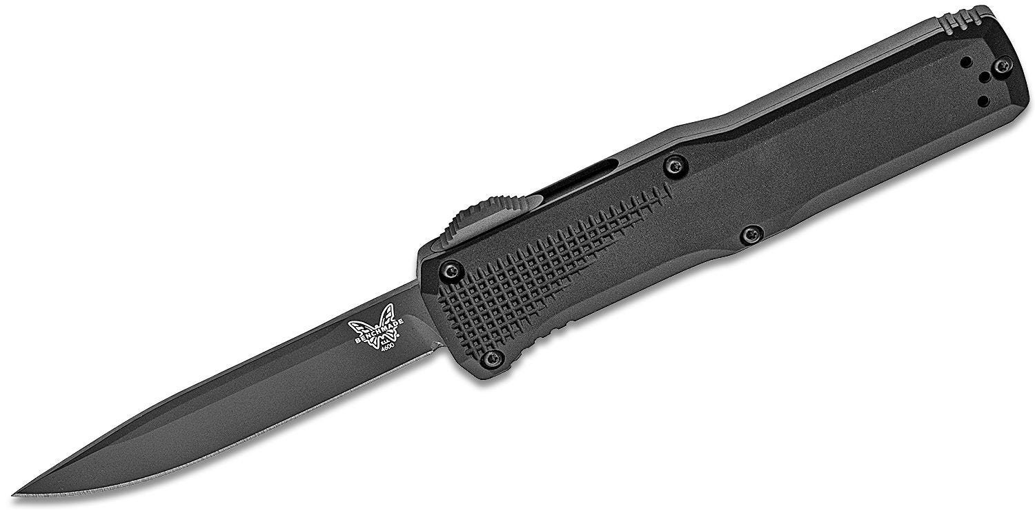 Benchmade - 4600DLC - Phaeton OTF Tactical Knife - OTF Auto - CPM-S3V Coated Drop Point - 6061-T6 - Black - Image 8