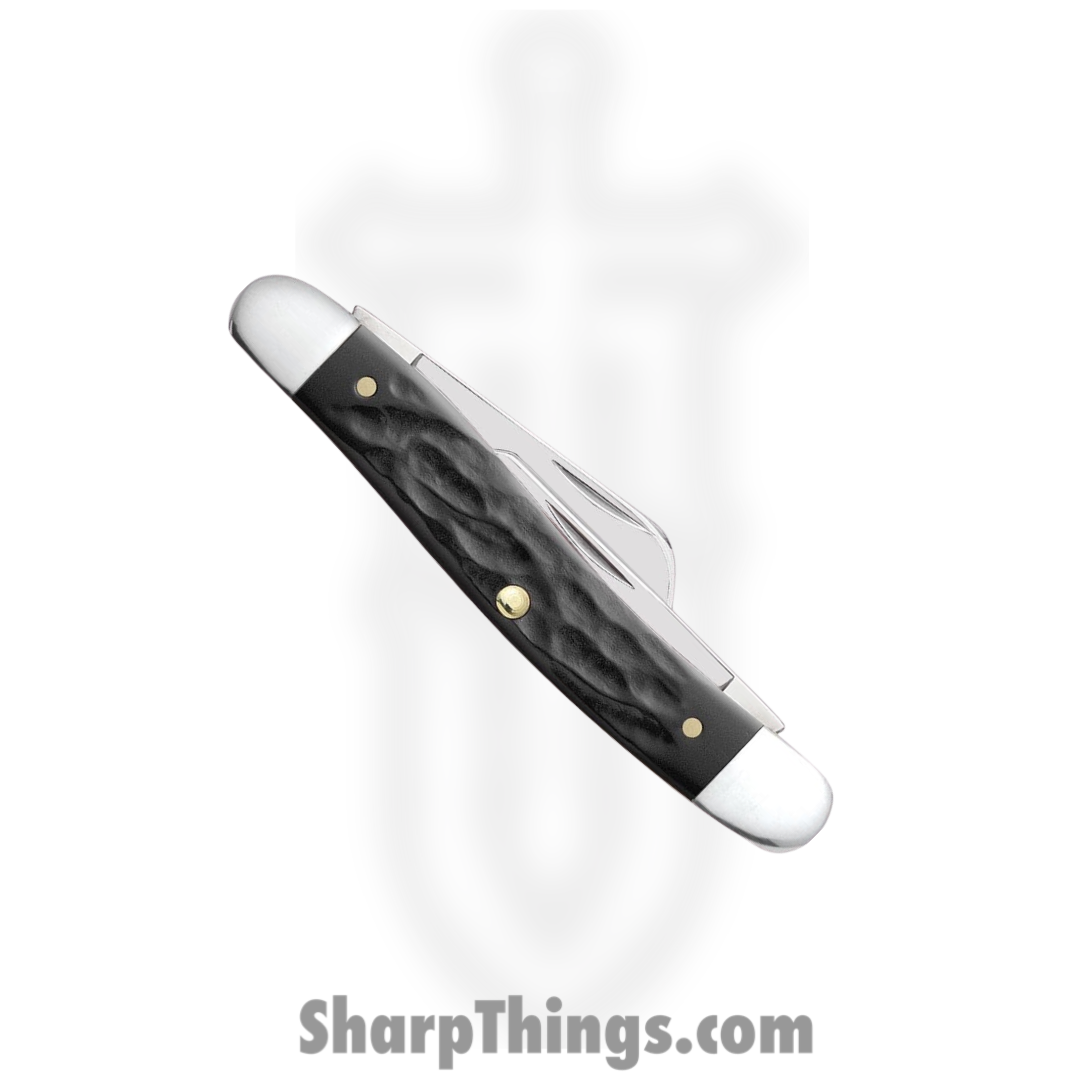 Case Cutlery - CA18222 - Medium Stockman - Folding Knife - Tru-Sharp Surgical Stainless Steel Mirror Polished Multi - Rough Black - Black - Image 7