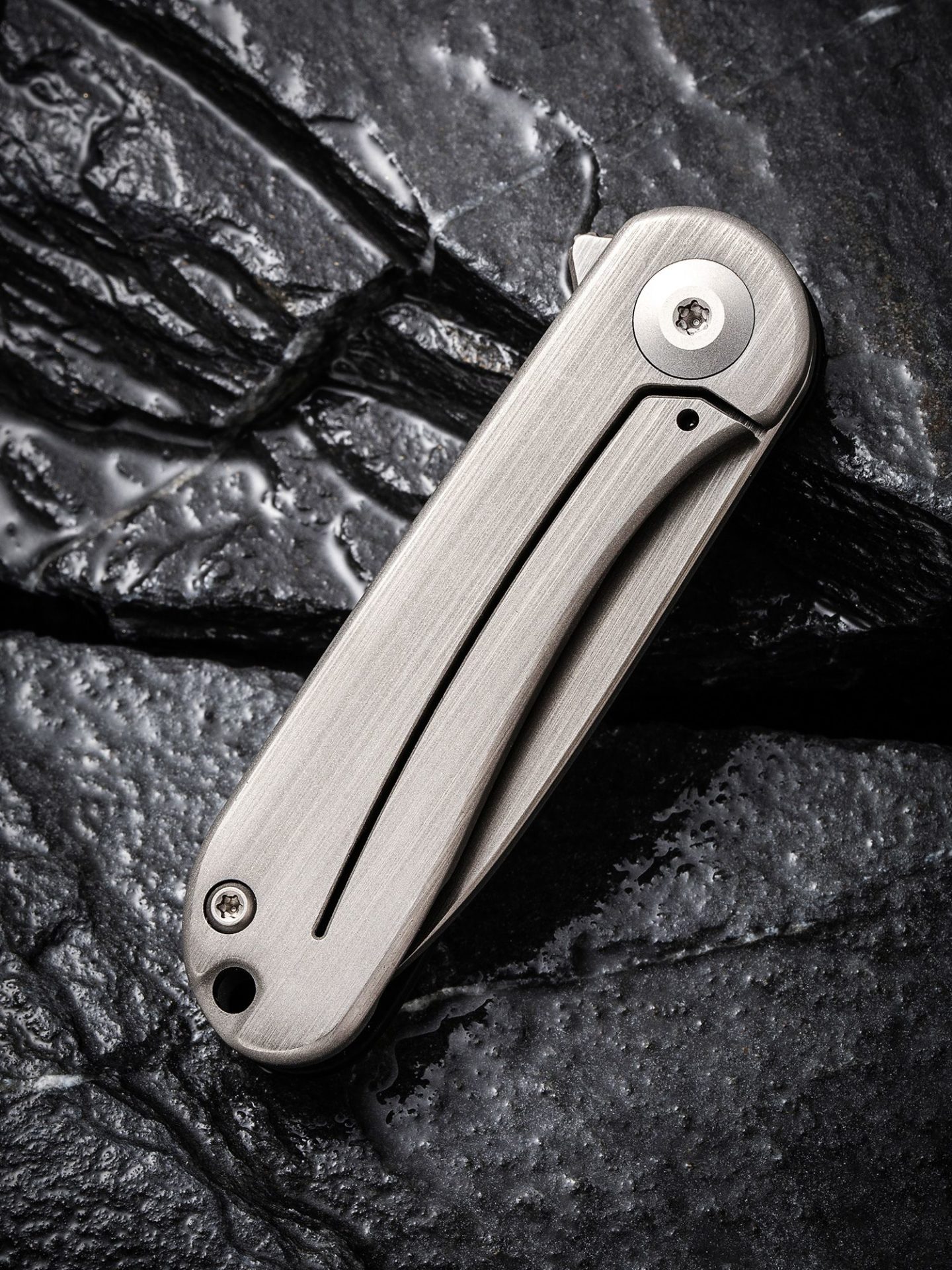 Civivi - CIVC18062Q1 - Mini Elementum - Framelock Flipper - 14C28N Hand Rubbed Brass - Brass - Image 22