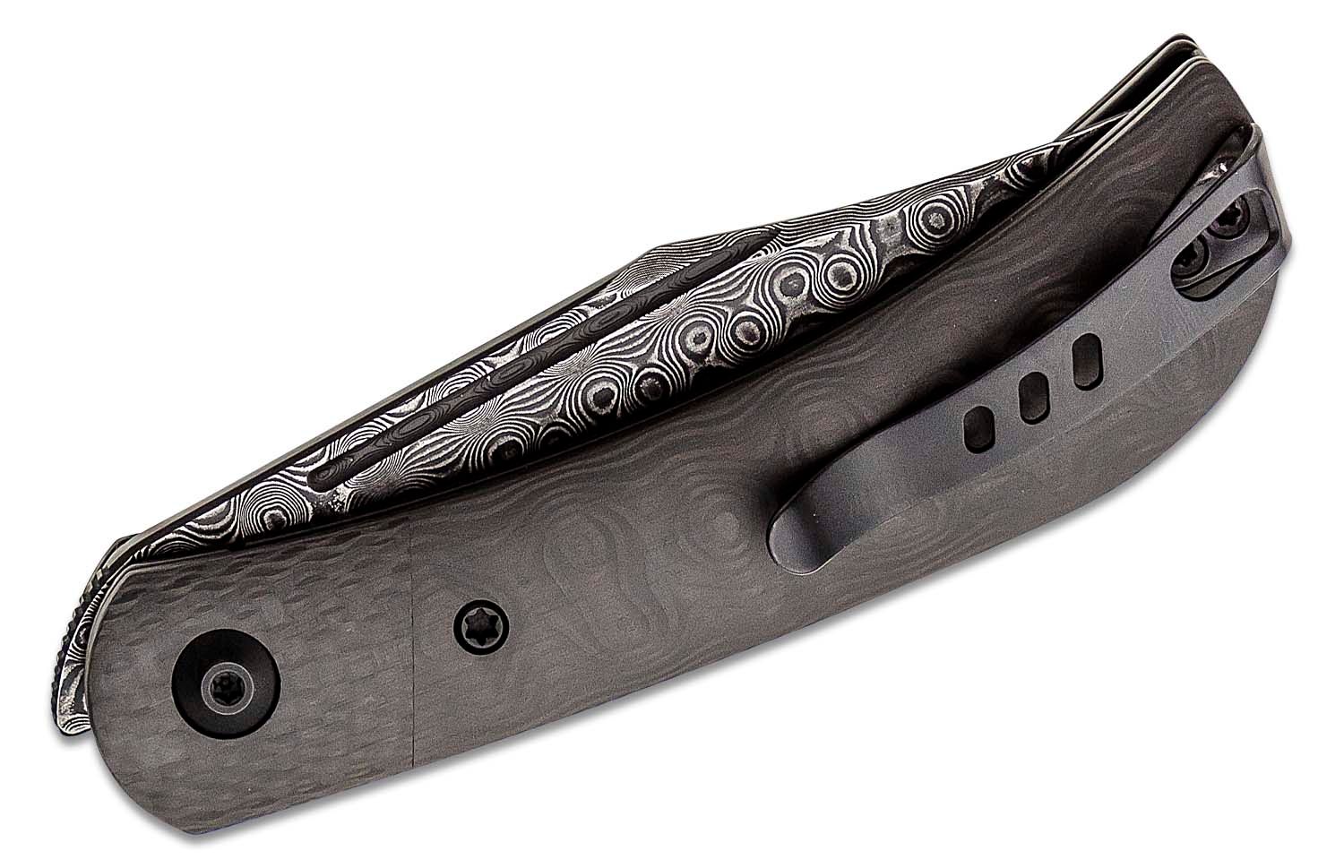 Civivi - C19010CDS3 - Appalachian Drifter II Front Flipper Knife - Damascus Carbon Fiber - Black - Image 13