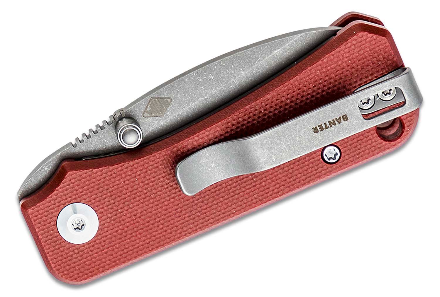 Civivi - CIVC19068S6 - Ben Petersen Baby Banter Folding Knife - Nitro V Stainless G10 - Burgundy - Image 14