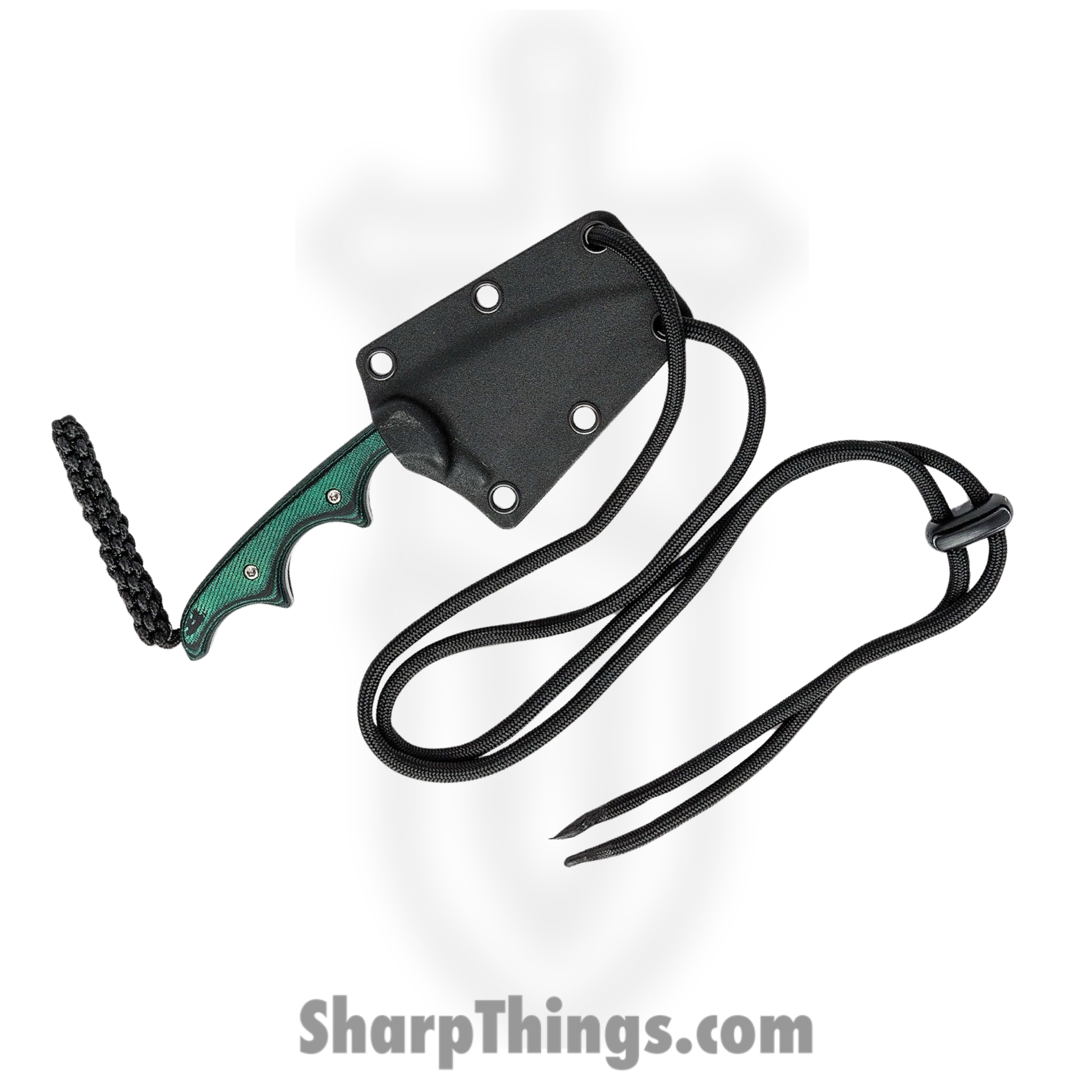 CRKT - 2385 - Folts Minimalist - Fixed Blade Knife - 5Cr15MoV Bead Blast Wharncliffe - Micarta - Green - Image 12