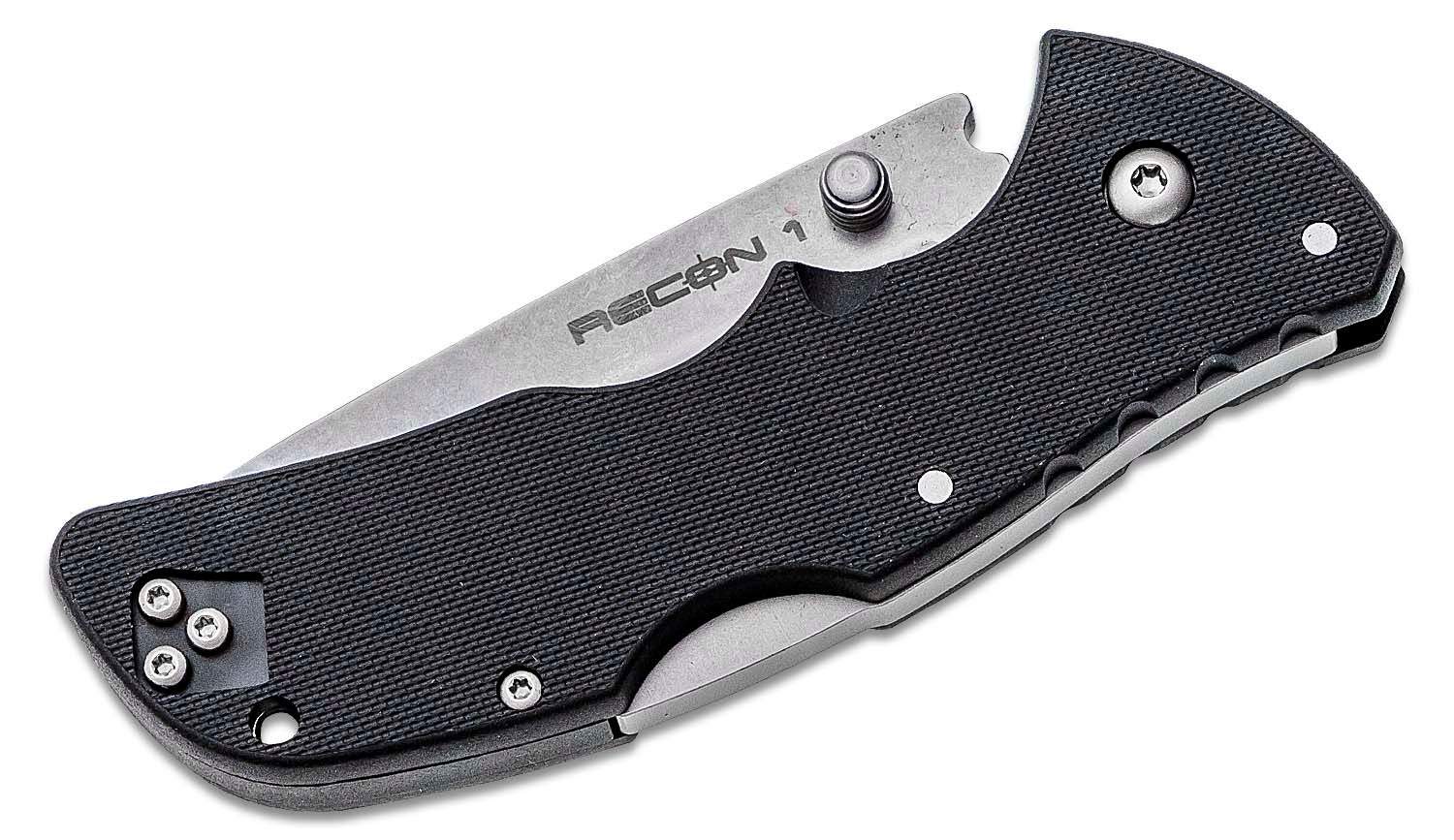 Cold Steel - CS27BAT - Mini Recon 1 - Folding Knife - AUS-10A Stonewash Tanto - GRN - Black - Image 13