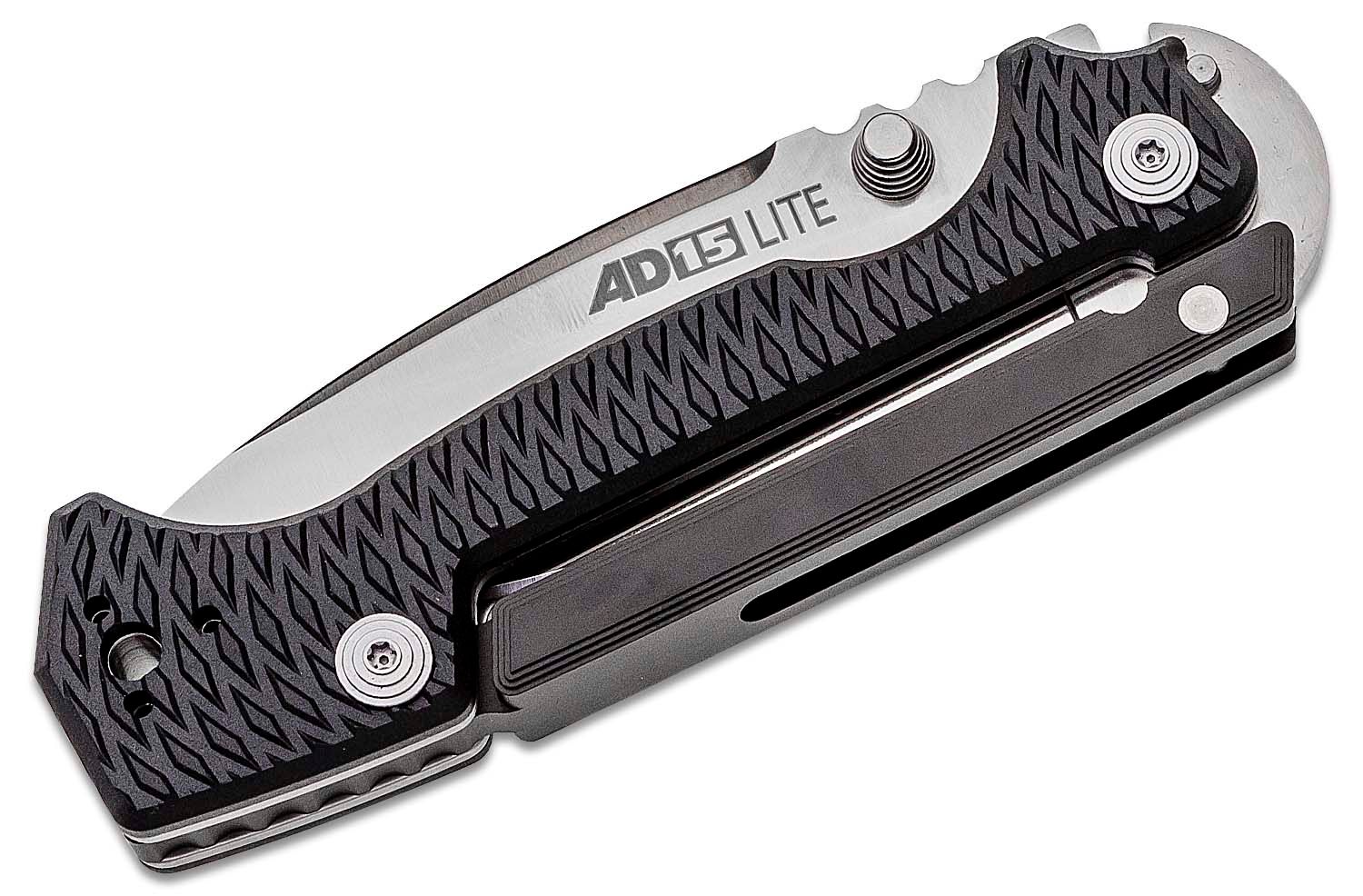 Cold Steel - CS58SQL - AD-15 Lite - Folding Knife - AUS-10A Satin Drop Point - Griv-Ex - Black - Image 16