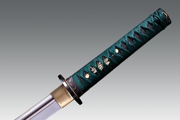 Cold Steel - CS88DW - Dragonfly Wakizashi - Fixed Blade Knife - Polished1055 - Ray Skin - Brass Menuki - Image 17