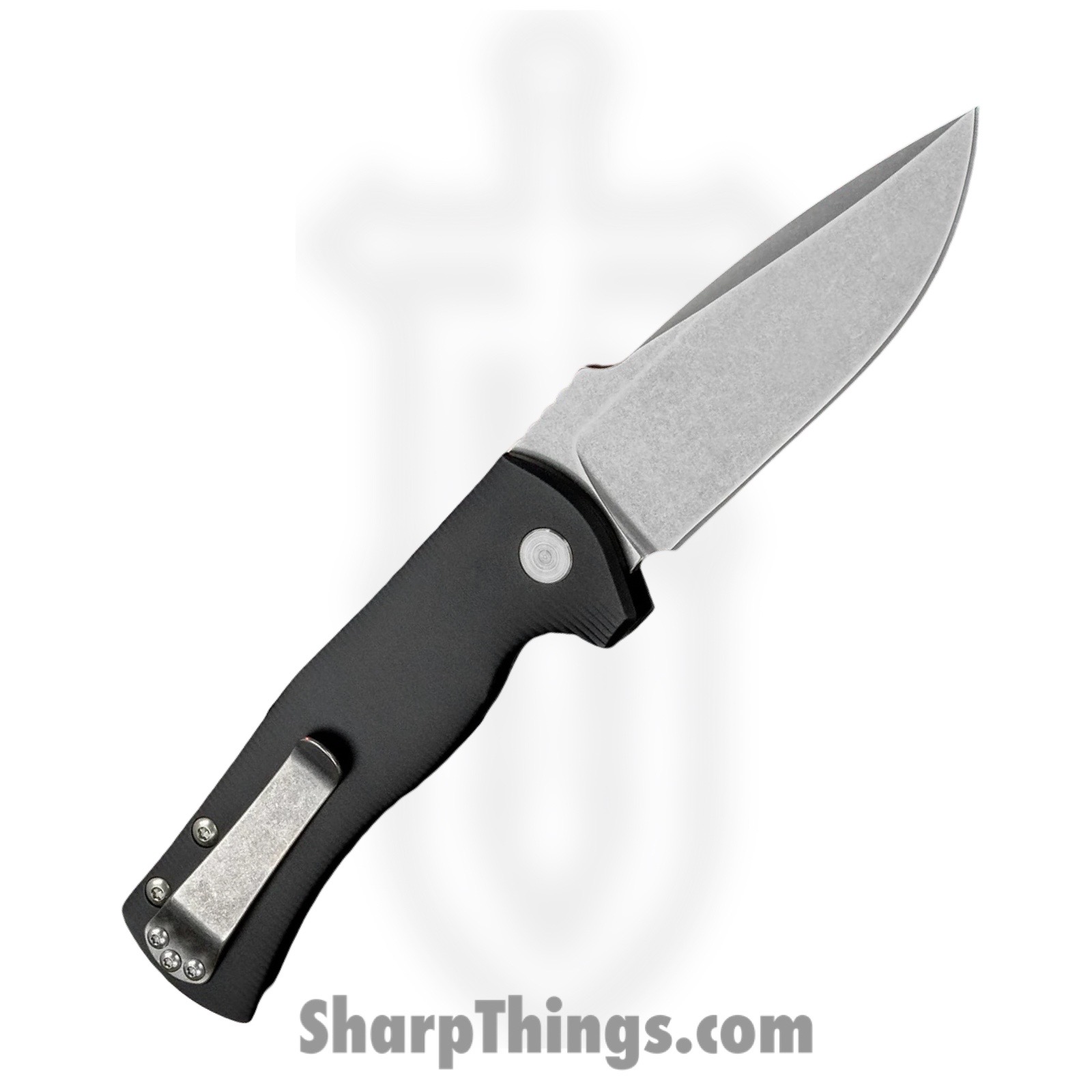 Defiant 7 - D7-EGL-SW - Eagle - Automatic Knife - S45VN Stonewash Drop Point - 6061 Aluminum - Black - Image 2
