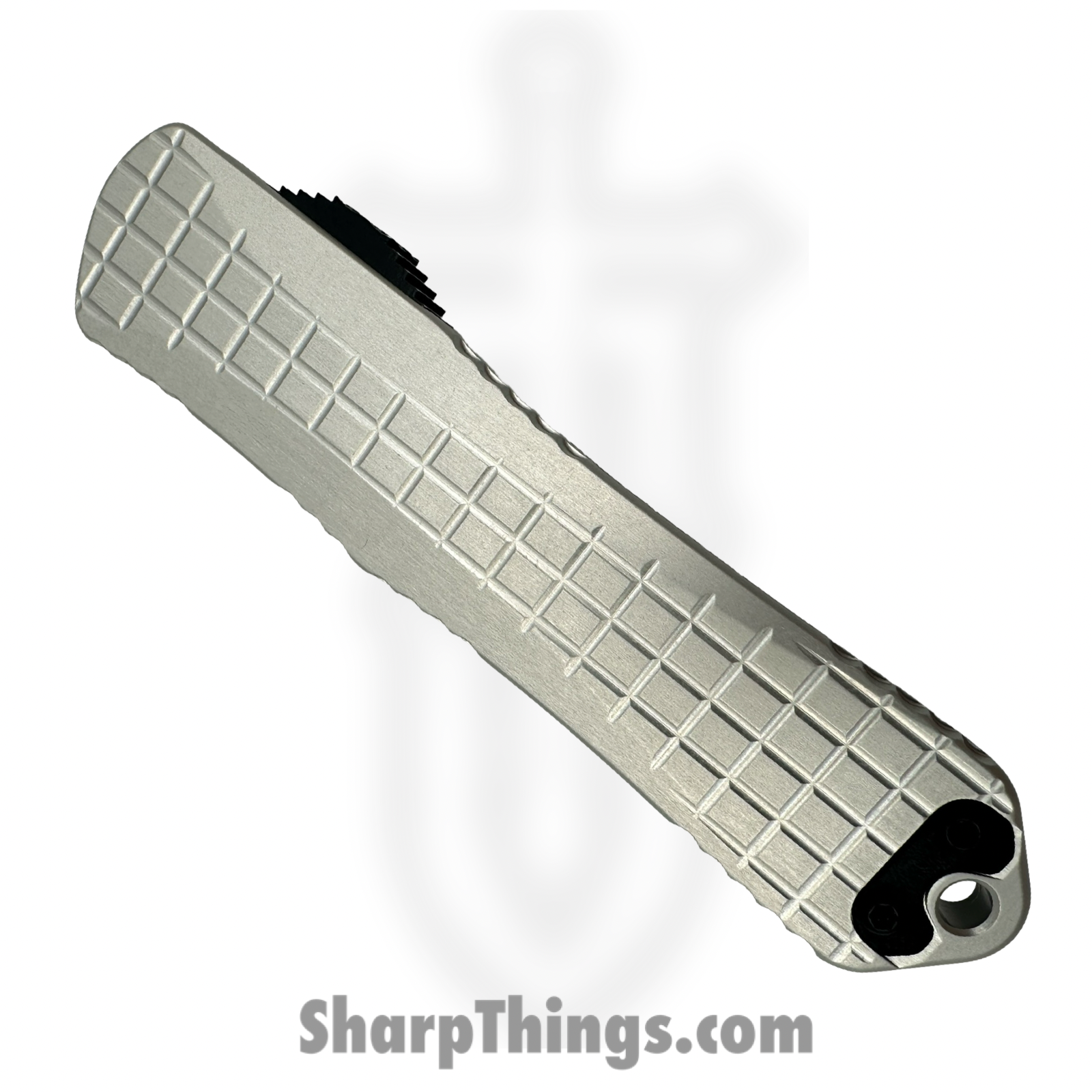 Heretic Knives - H027F-14A-BLZ - Manticore E - OTF Auto - Magnacut Battleworn Tanto - 6061 T6 Aluminum - Blizzard - Image 3