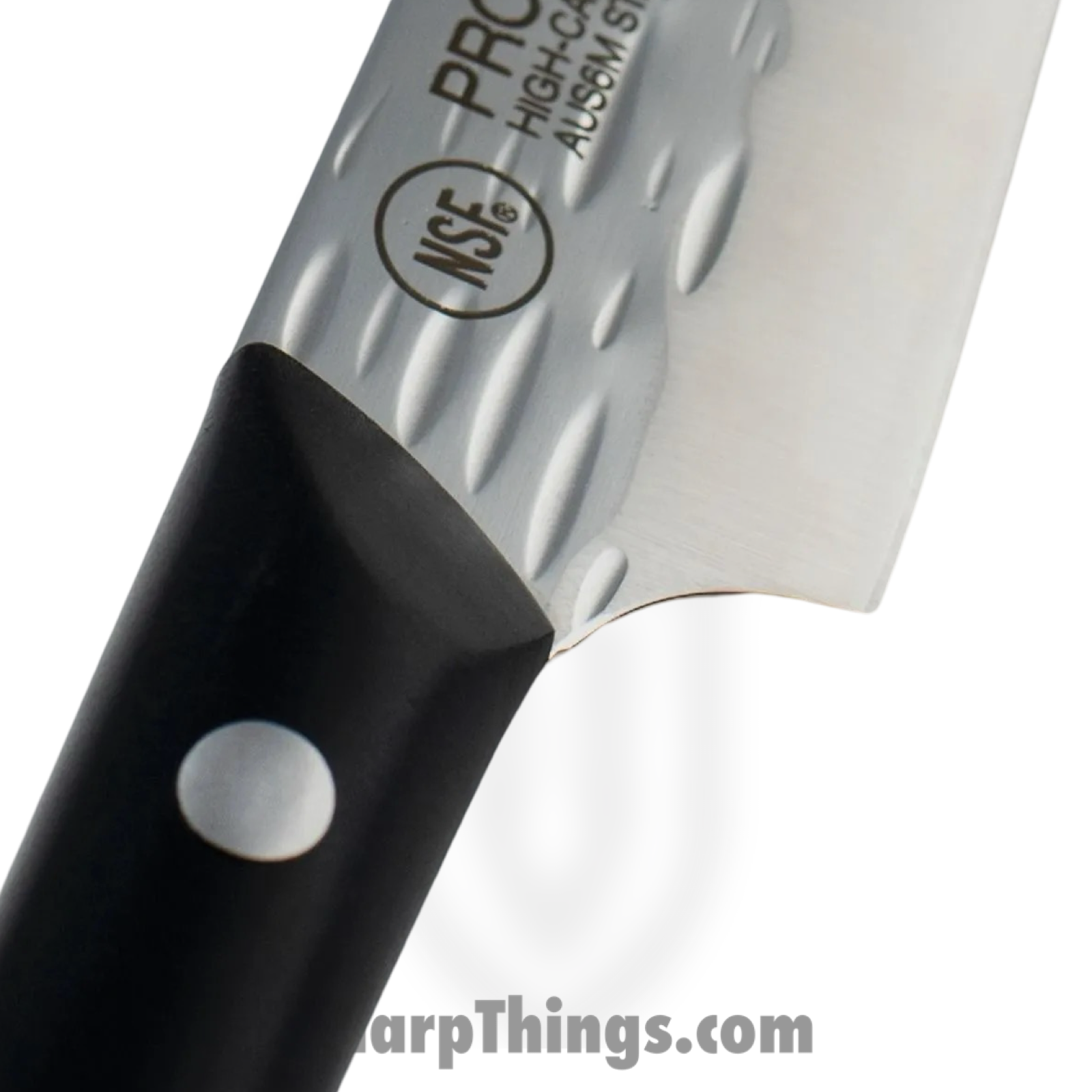 Kai - HT7068 - Pro Paring 3.5" - Fixed Blade Knife - AUS-6 Hammered Drop Point - POM - Black - Image 11