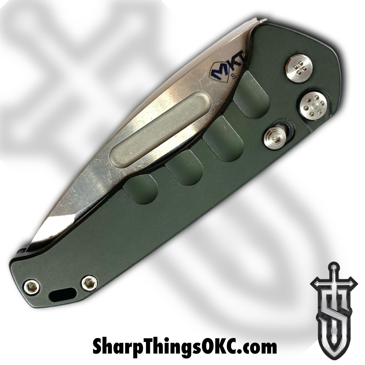 Medford Knife - MK206STD-40AG-T1C1-Q4 - Swift Auto - S45VN Tumbled Drop Point - Green - Image 14