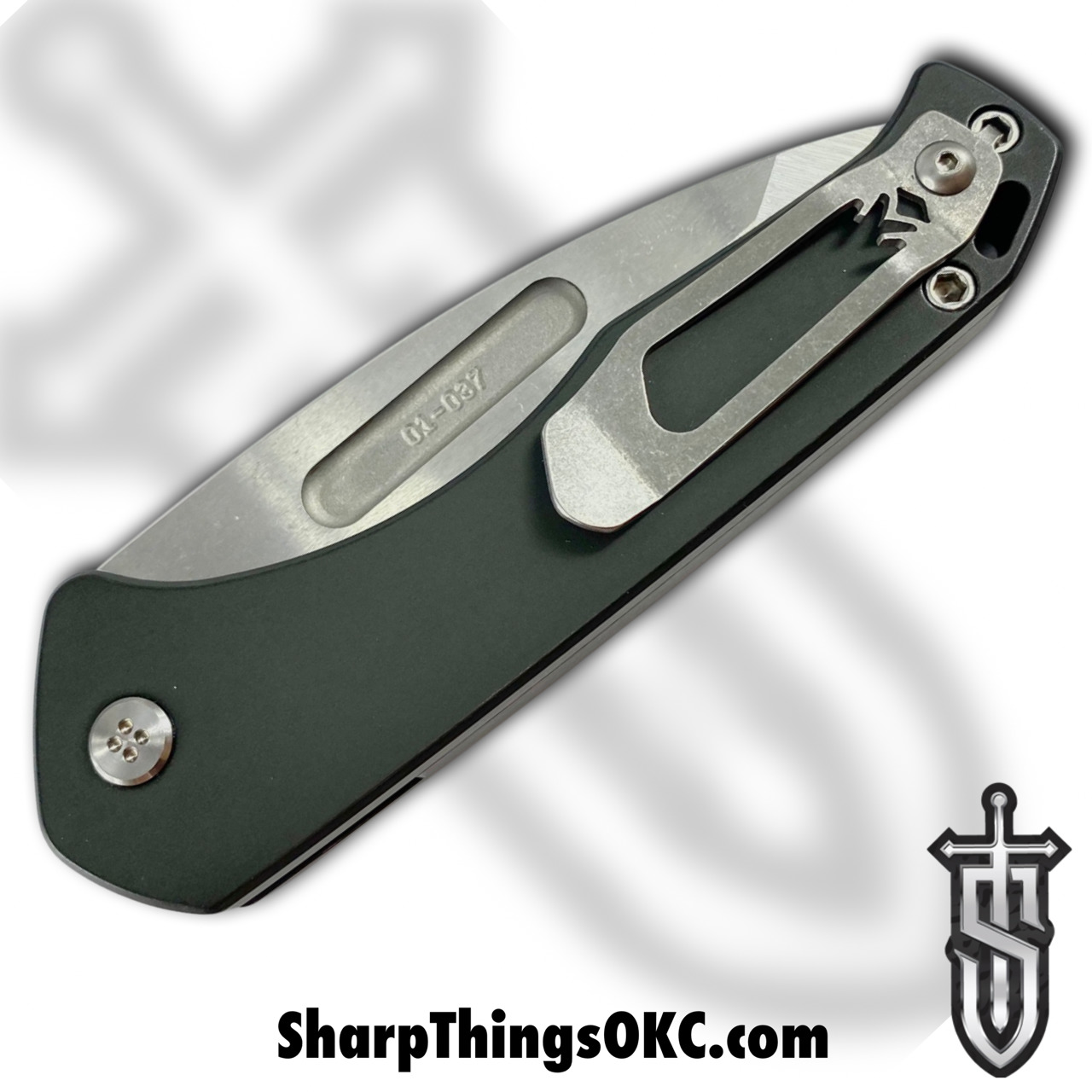 Medford Knife - MK206STD-40AG-T1C1-Q4 - Swift Auto - S45VN Tumbled Drop Point - Green - Image 15
