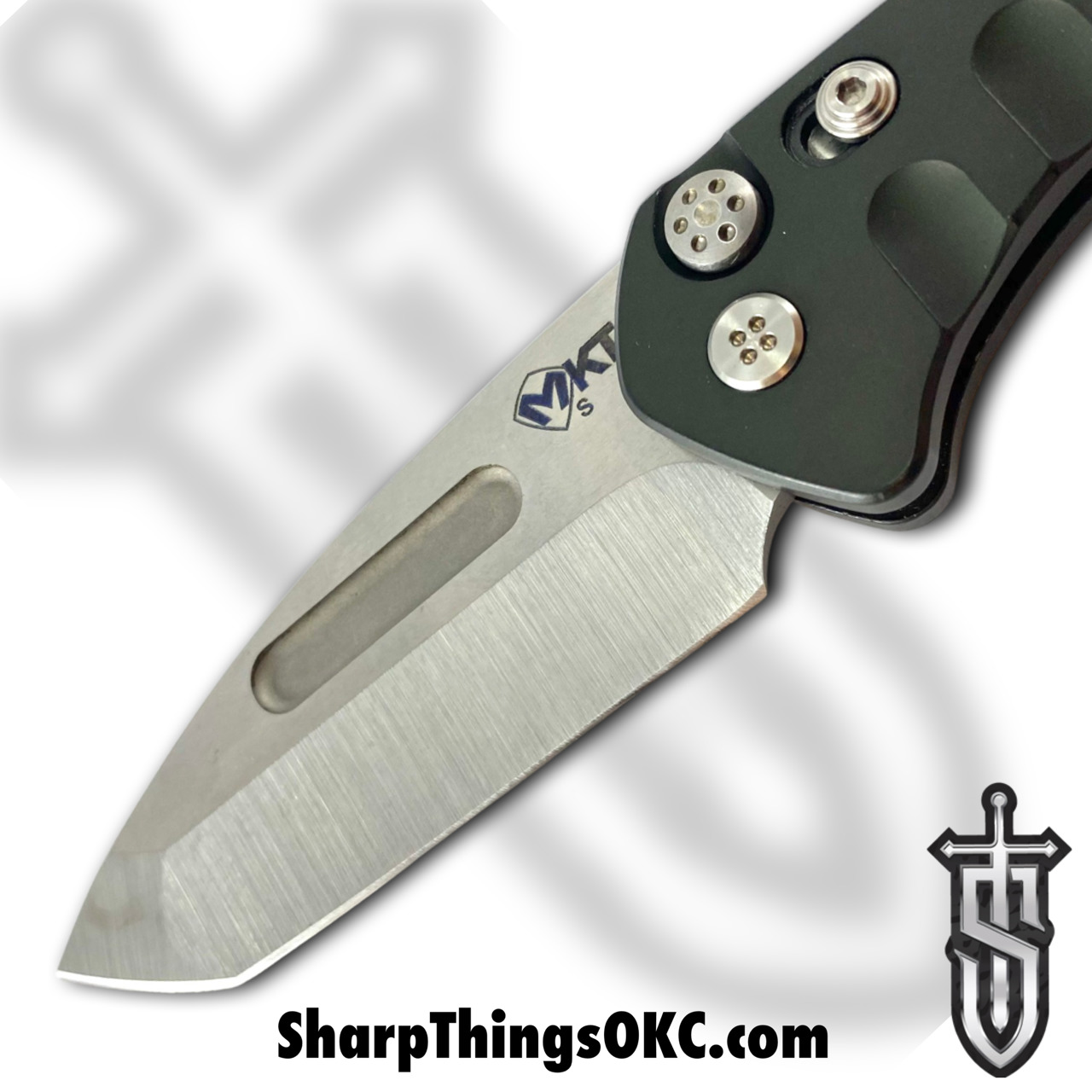 Medford Knife - MK206STD-40AG-T1C1-Q4 - Swift Auto - S45VN Tumbled Drop Point - Green - Image 17