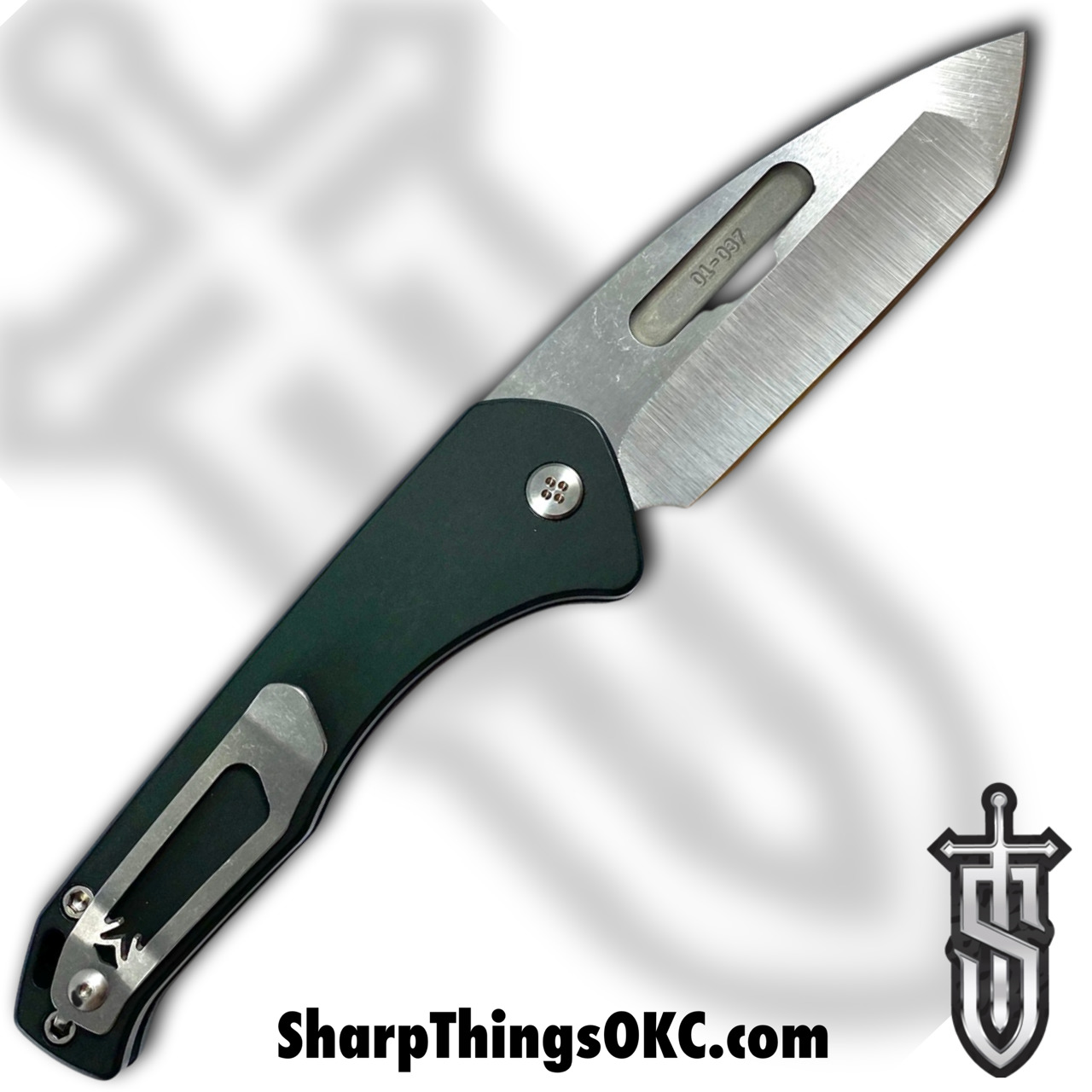 Medford Knife - MK206STD-40AG-T1C1-Q4 - Swift Auto - S45VN Tumbled Drop Point - Green - Image 18