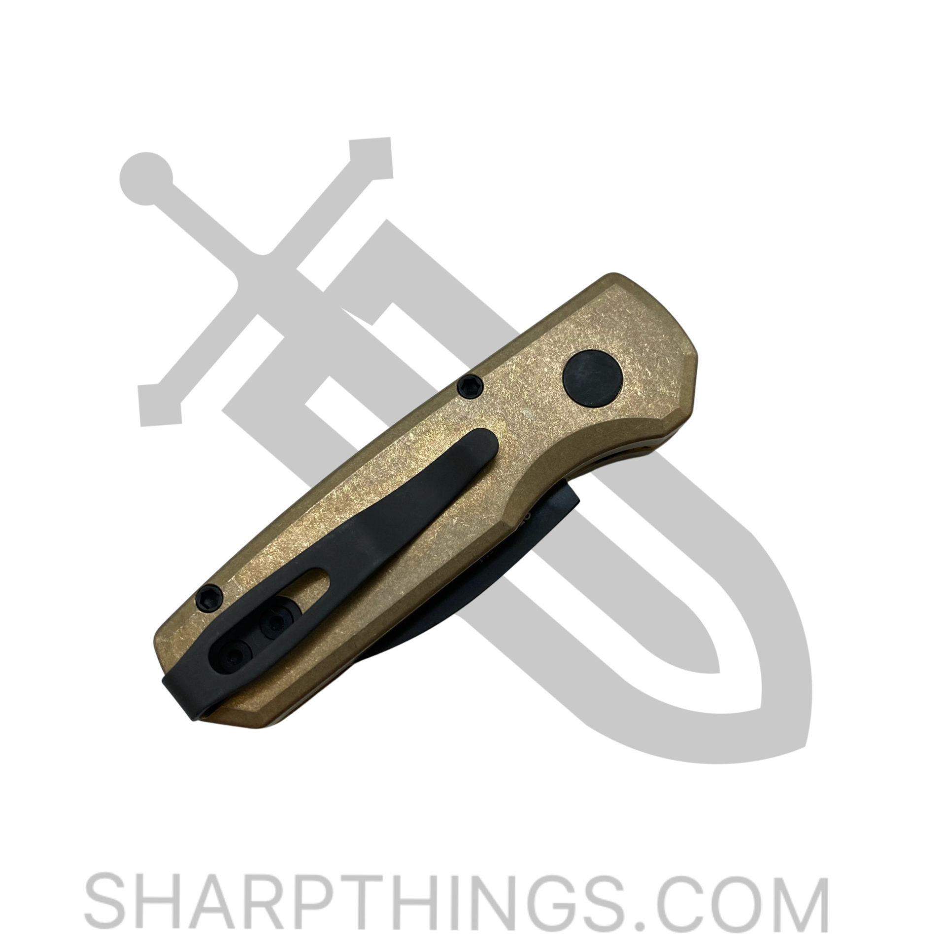 ProTech - R5112 - Runt 5 - Automatic Knife - CPM-20CV Coated Wharncliffe - Aluminum - Bronze - Image 10