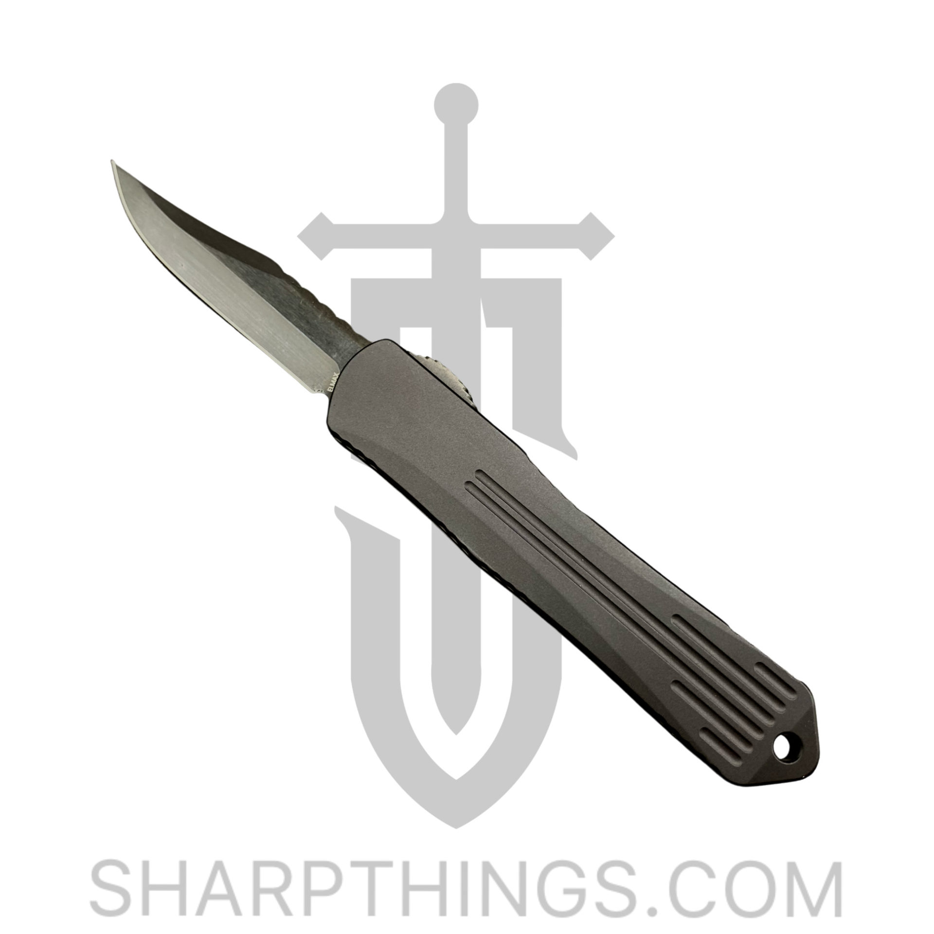 Heretic Knives - H022B-6A-CF - Manticore S - OTF Auto - Elmax Coated Bowie - Carbon Fiber - Black - Image 7