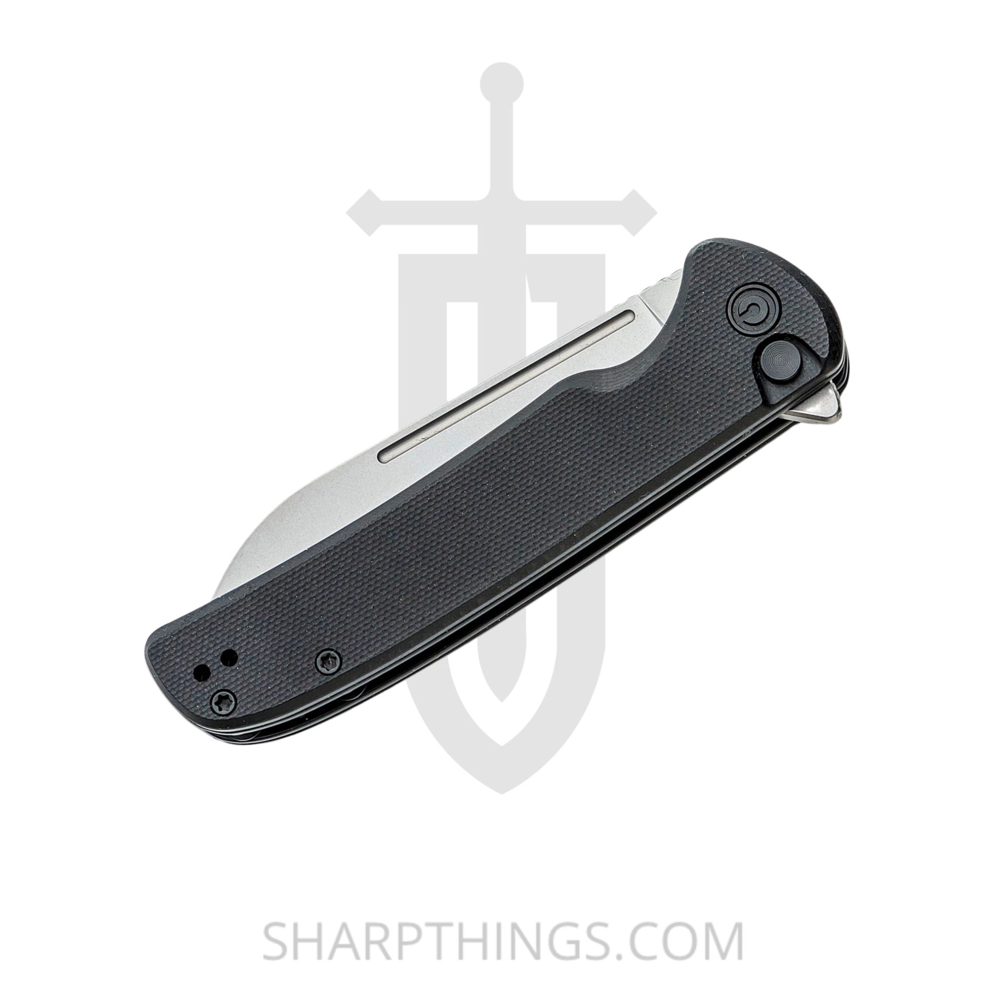 Civivi - CIVC200221 - Chevalier Button Lock Folding Knife - 14C28N G10 - Black - Image 5