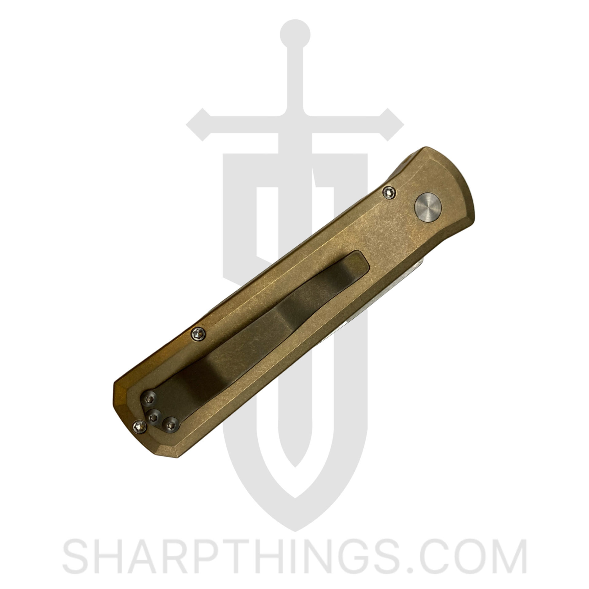 ProTech - 7110 - Godson Limited - Automatic Knife - 154CM Satin - Bronze AL - MOP Button - Image 9