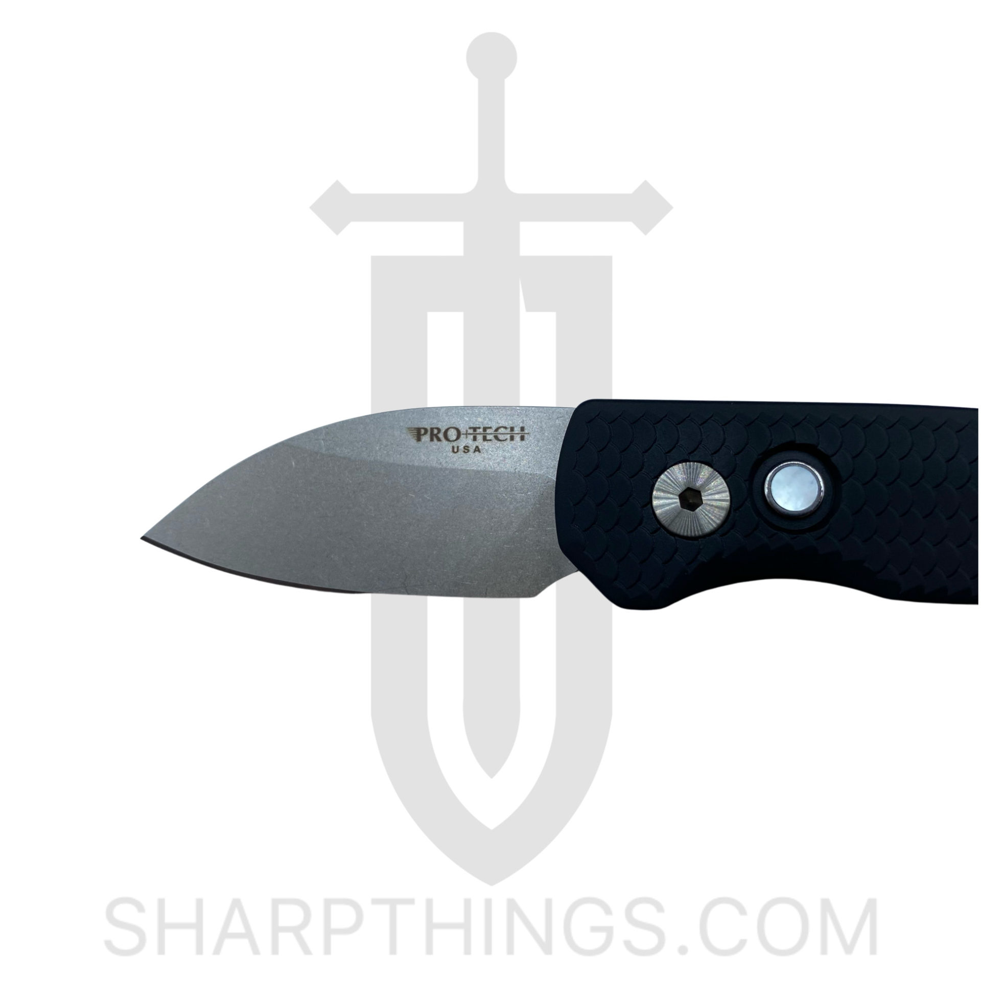 ProTech - R5130 - Runt 5 Limited - Automatic Knife - CPM-20CV Coated Wharncliffe - Aluminum - Black - Image 7