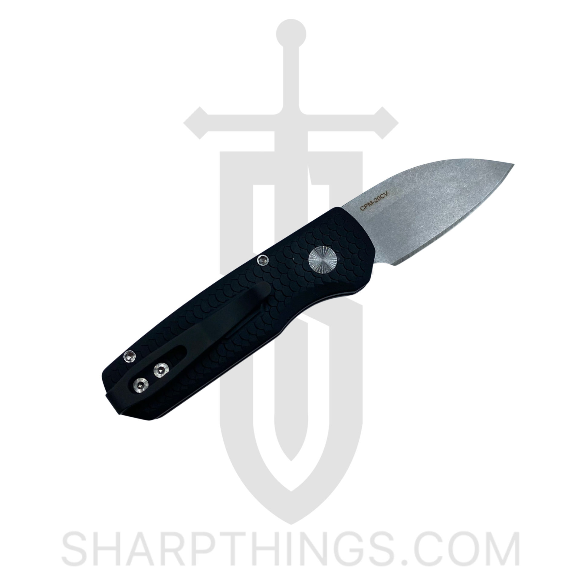 ProTech - R5130 - Runt 5 Limited - Automatic Knife - CPM-20CV Coated Wharncliffe - Aluminum - Black - Image 10