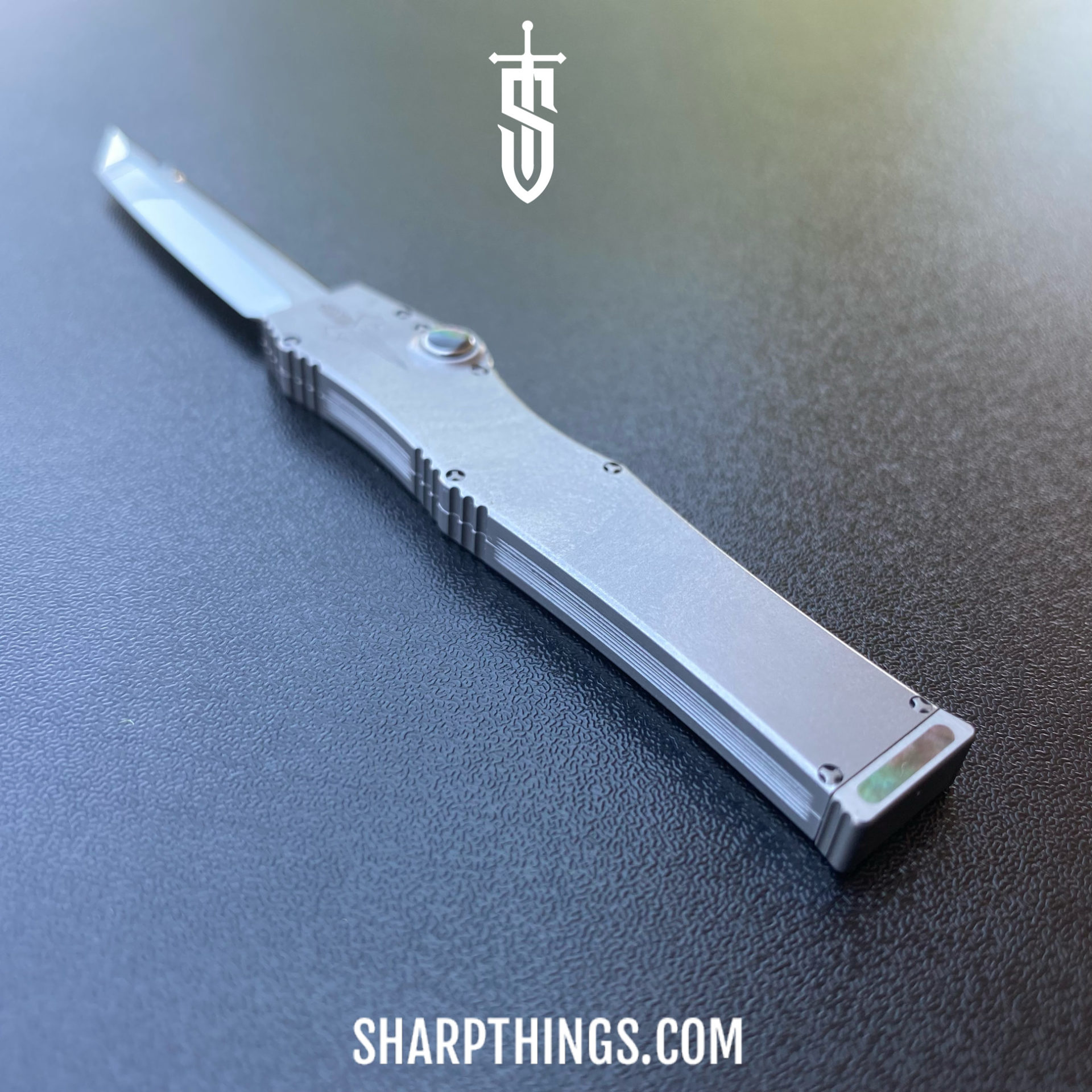 Marfione Custom Knives - 349-MCK-Mir - Marfione Custom Halo III Mini - Automatic Knife - 349-MCK-Mir Marfione Custom Halo III Mini Automatic Knife - 416 SS/MOP - Natural - Image 28