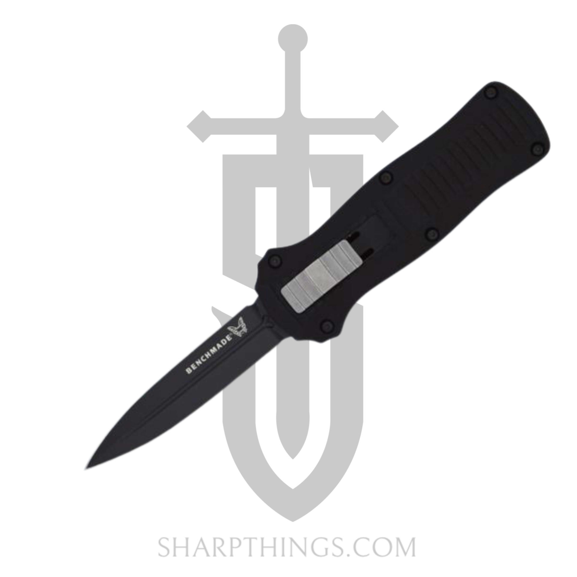 Benchmade - 3350BK - Mini Infidel Tactical - OTF Auto - D2 Coated Dagger - 6061-T6 Aluminum - Black - Image 16