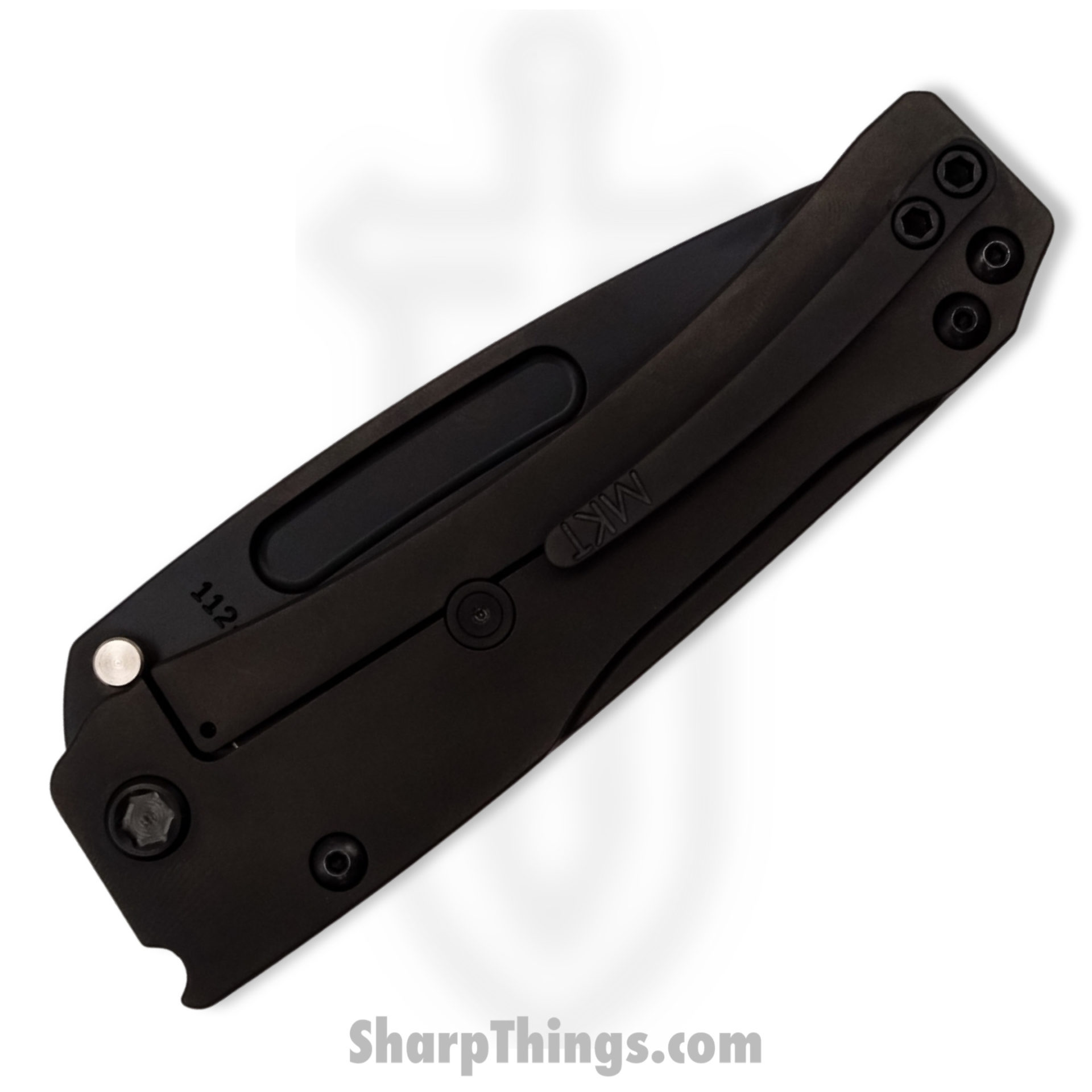 Medford Knife - MK201MPT-30PV-TPCP-Q4 - Slim Midi Marauder Magna Cut - PVD Tanto Knife - Black - Image 7