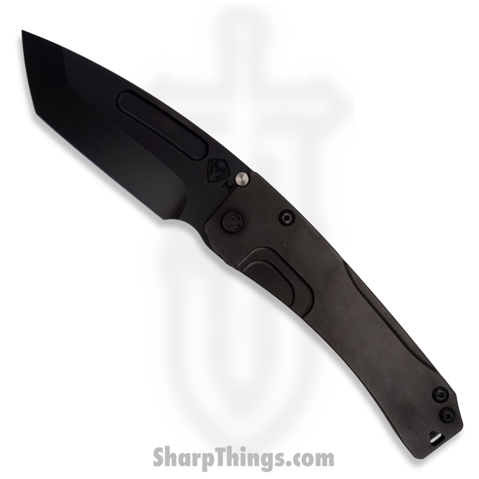 Medford Knife - MK201SPT-03PV-TPCP-Q4- Slim Midi Marauder Tanto Folding Knife - S35VN Aluminum - Galaxy Blue - Image 8