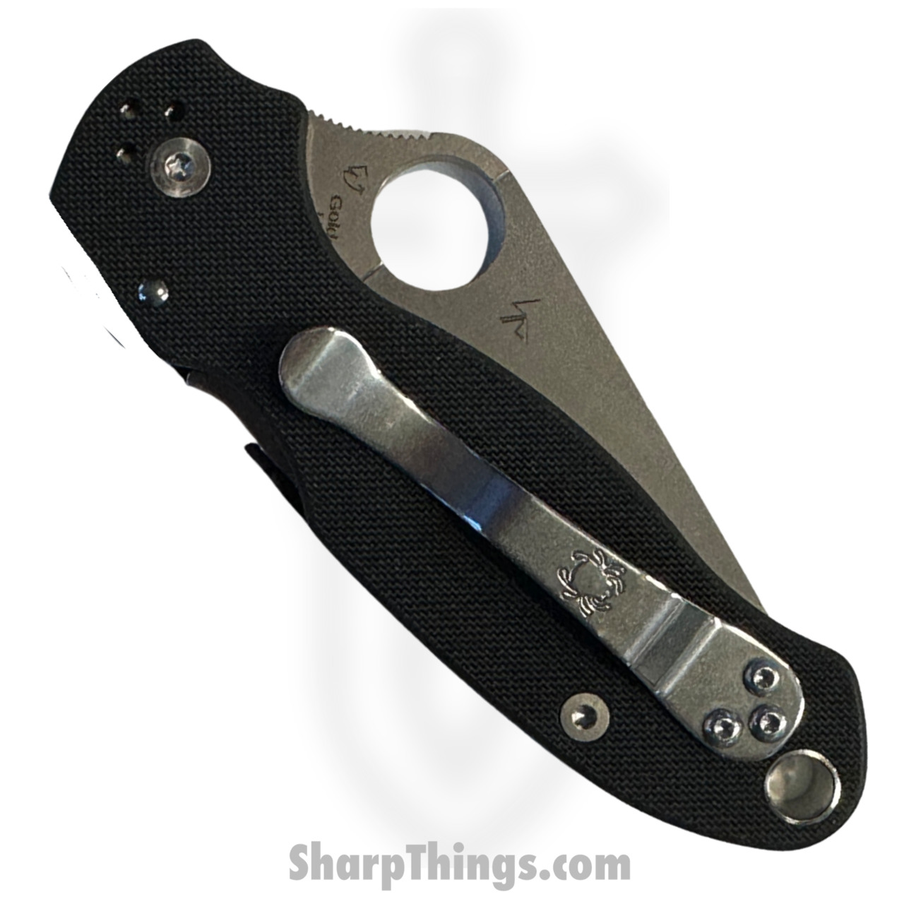 Spyderco - SC223GP - Para Military 3 - Folding Knife - S45VN Satin Clip Point - G10 - Black - Image 10