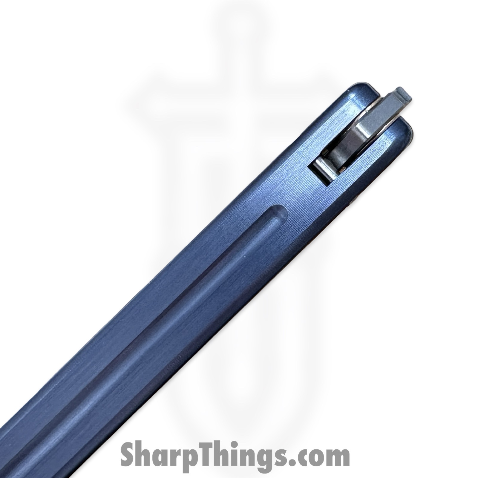 Squid Industries - krm-swbw-gm - Krake Raken Matte V3 - Balisong - Stainless Stonewash Bowie - 7075 Aluminum Alloy - Gunmetal - Image 7