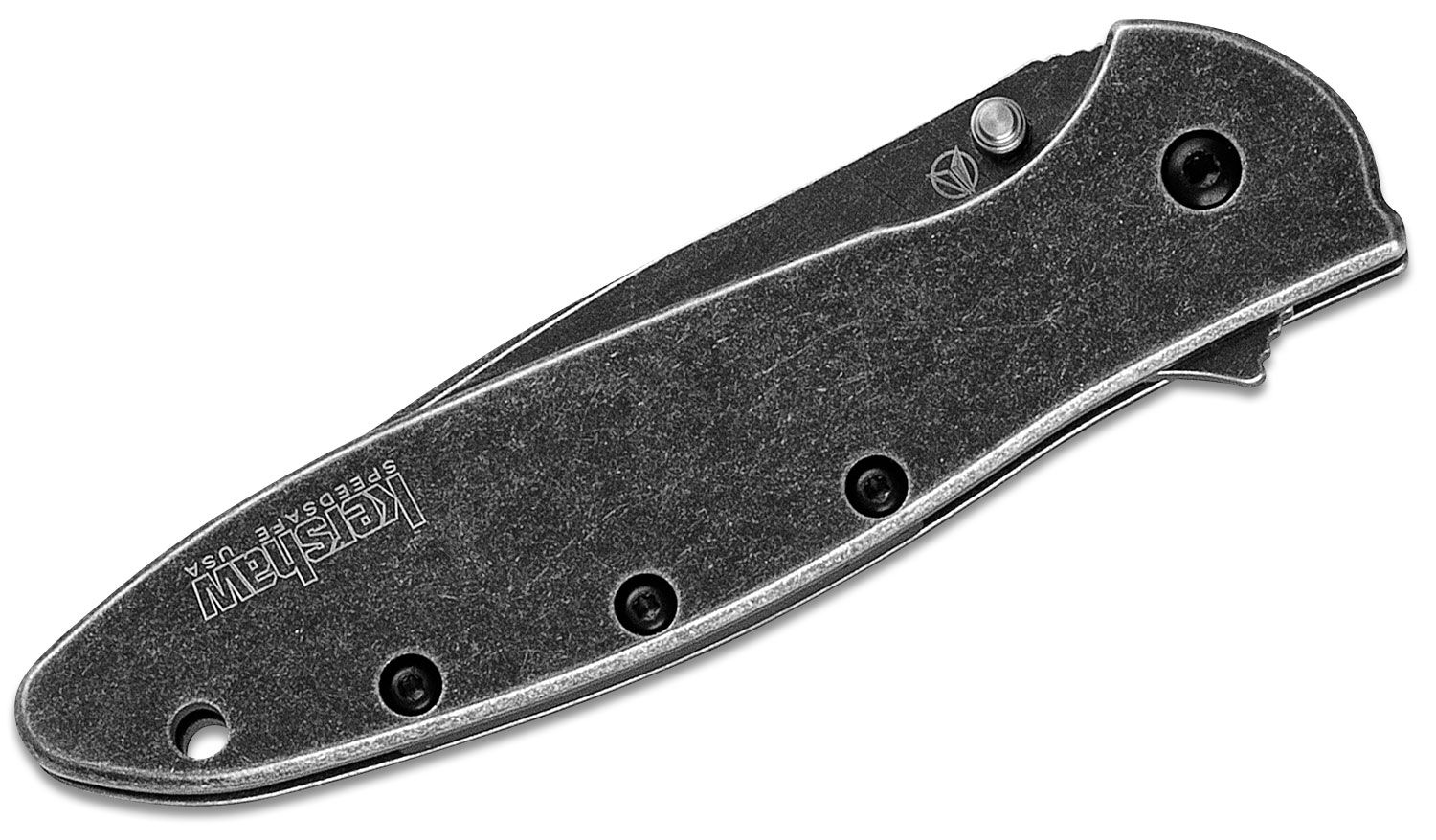 Kershaw - 1660DEB - Ken Onion Leek - Assisted Open Knife - 14C28N Blackwash Modified Wharncliffe - 6061-T6 Aluminum - Digital Brown - Image 16