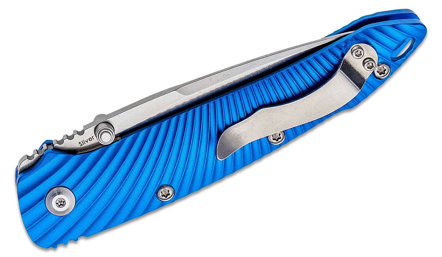 Kizer Cutlery - KI4419A2 - Sliver - Folding Knife - KI4419A2 Sliver Folding Knife - Aluminum - Blue - Image 14