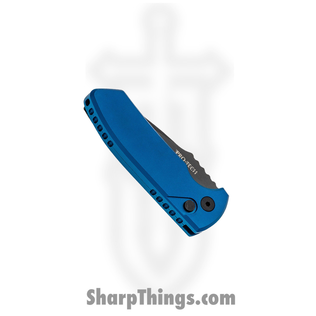 ProTech - LG403-BLUE - Les George SBR - Automatic Knife - S35VN Coated Drop Point - Aluminum - Blue - Image 10