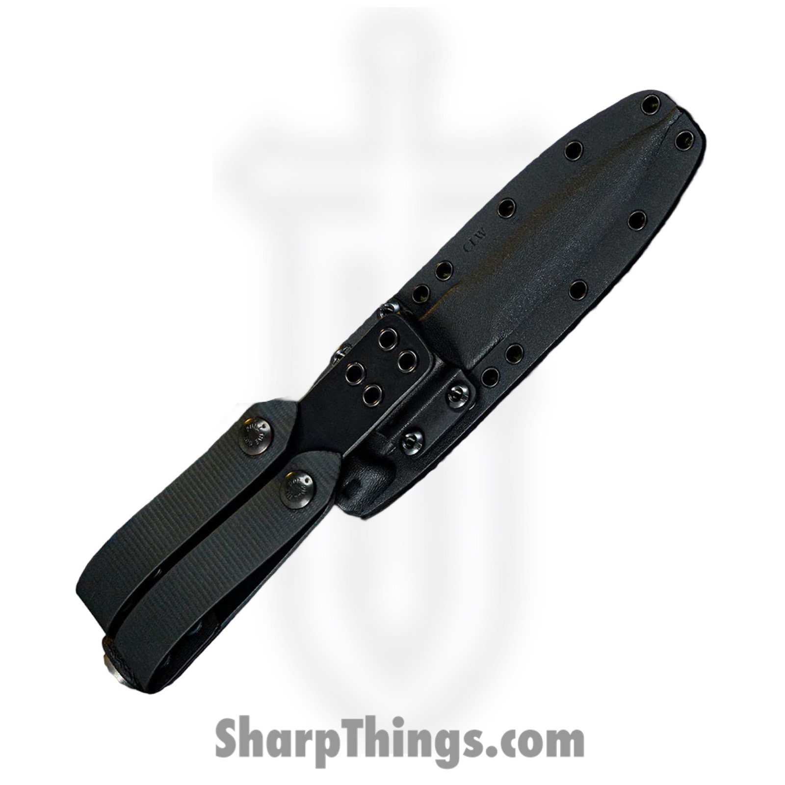 Defiant 7 - D7-M320-CKBK - M320 - Fixed Blade Knife - CPM 3V Black Cerakote Spear Point - Polymer - Black - Image 3