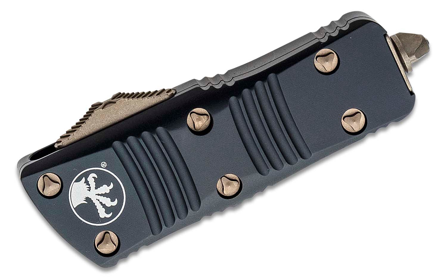 Microtech - 238-13AP - Troodon Mini - OTF Auto - M390 Bronze Apocalyptic Dagger - 6061-T6 Aluminum - Black - Image 12