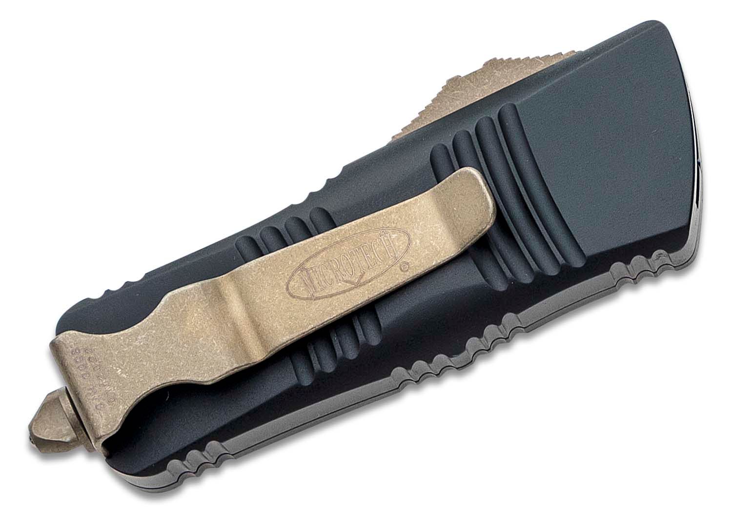 Microtech - 238-13AP - Troodon Mini - OTF Auto - M390 Bronze Apocalyptic Dagger - 6061-T6 Aluminum - Black - Image 13