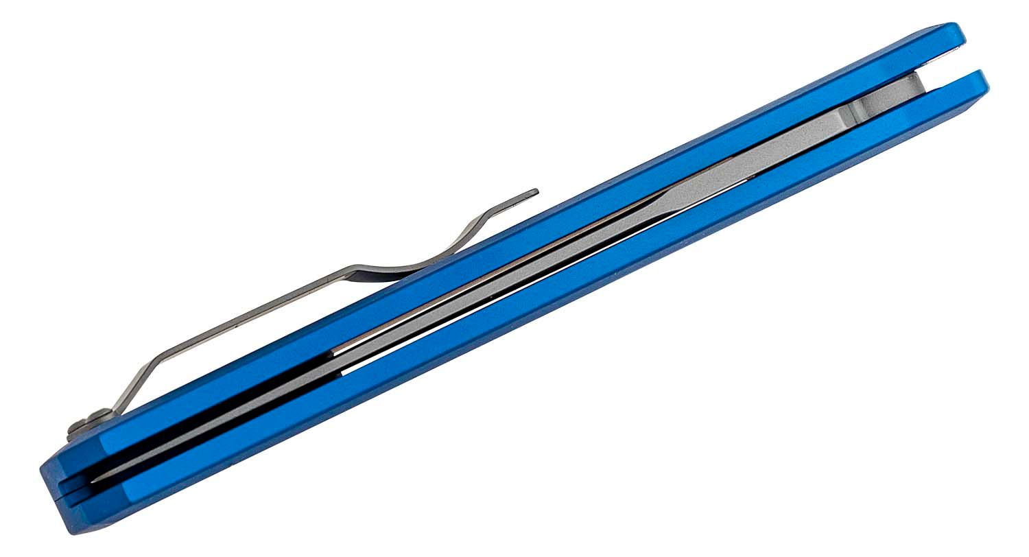 ProTech - 920-Blue - Godfather - Automatic Knife - 154CM Bead Blasted Spear Point - 6061-T6 Aluminum - Blue - Image 16