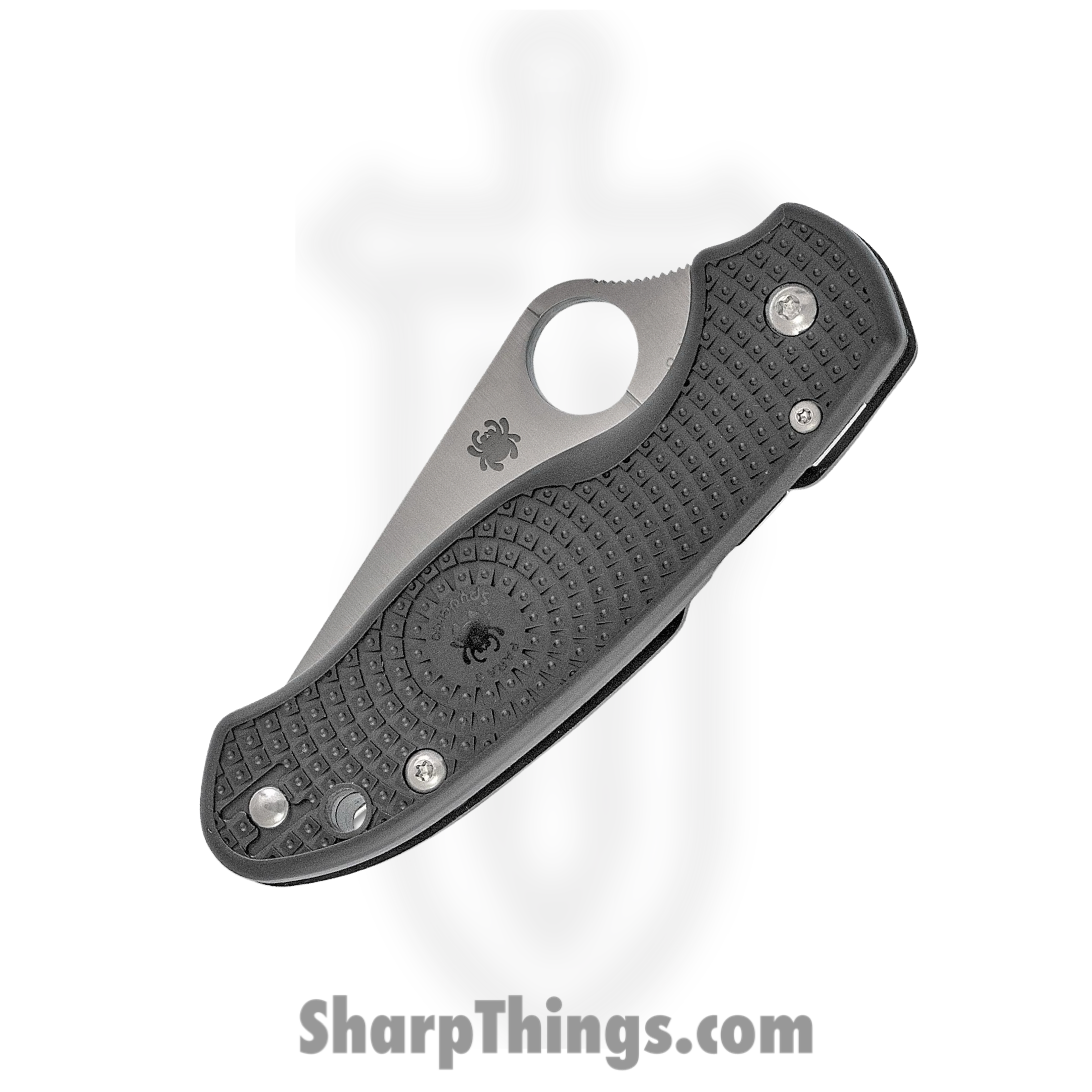 Spyderco - SC223PBK - Para 3 Compression Lock - Folding Knife - CTS-BD1N Satin Clip Point - FRN - Black - Image 6