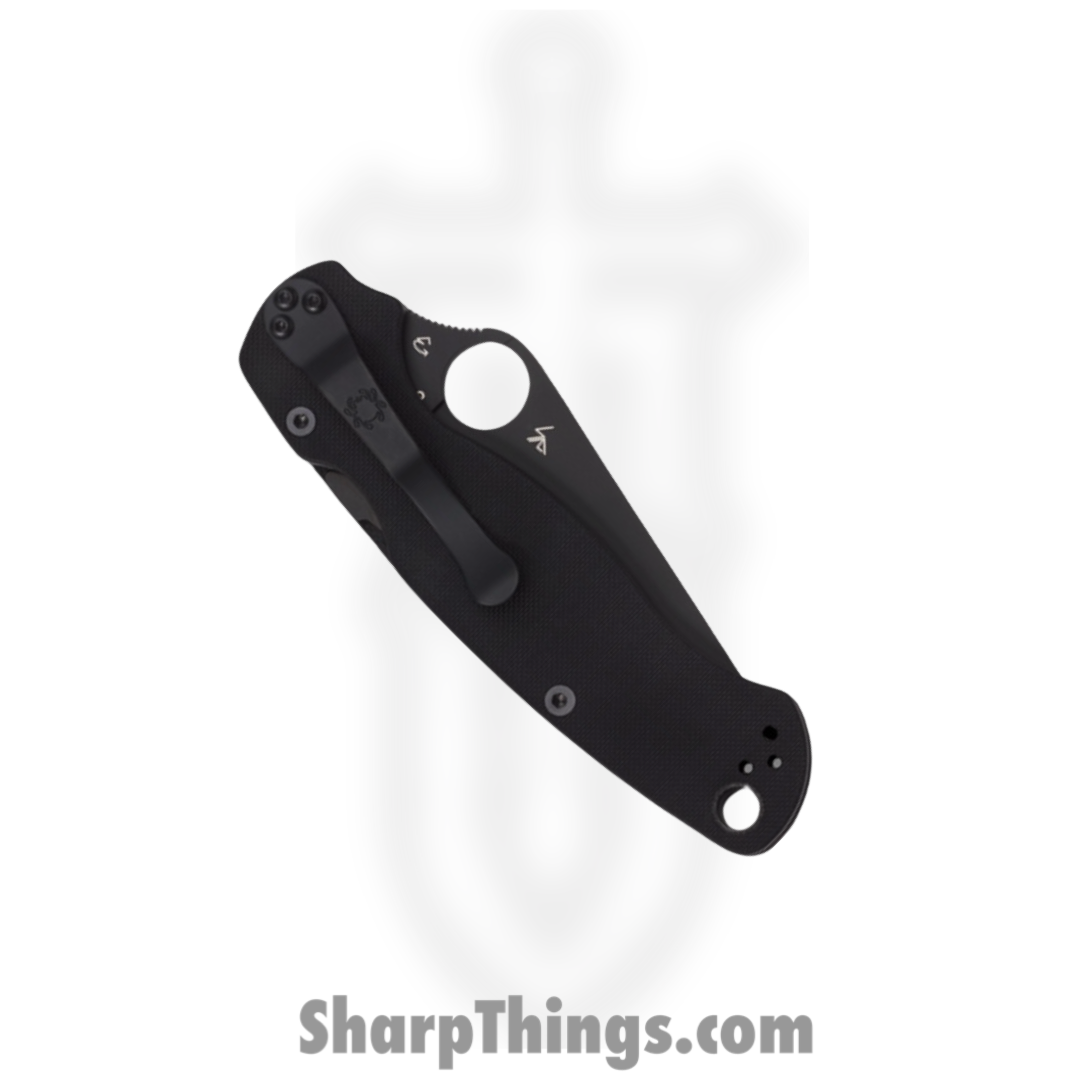 Spyderco - SC81GPBK2 - Para-Military 2 Comp Lock - Folding Knife - CPM S45VN Black Spear Point - G10 - Black - Image 6