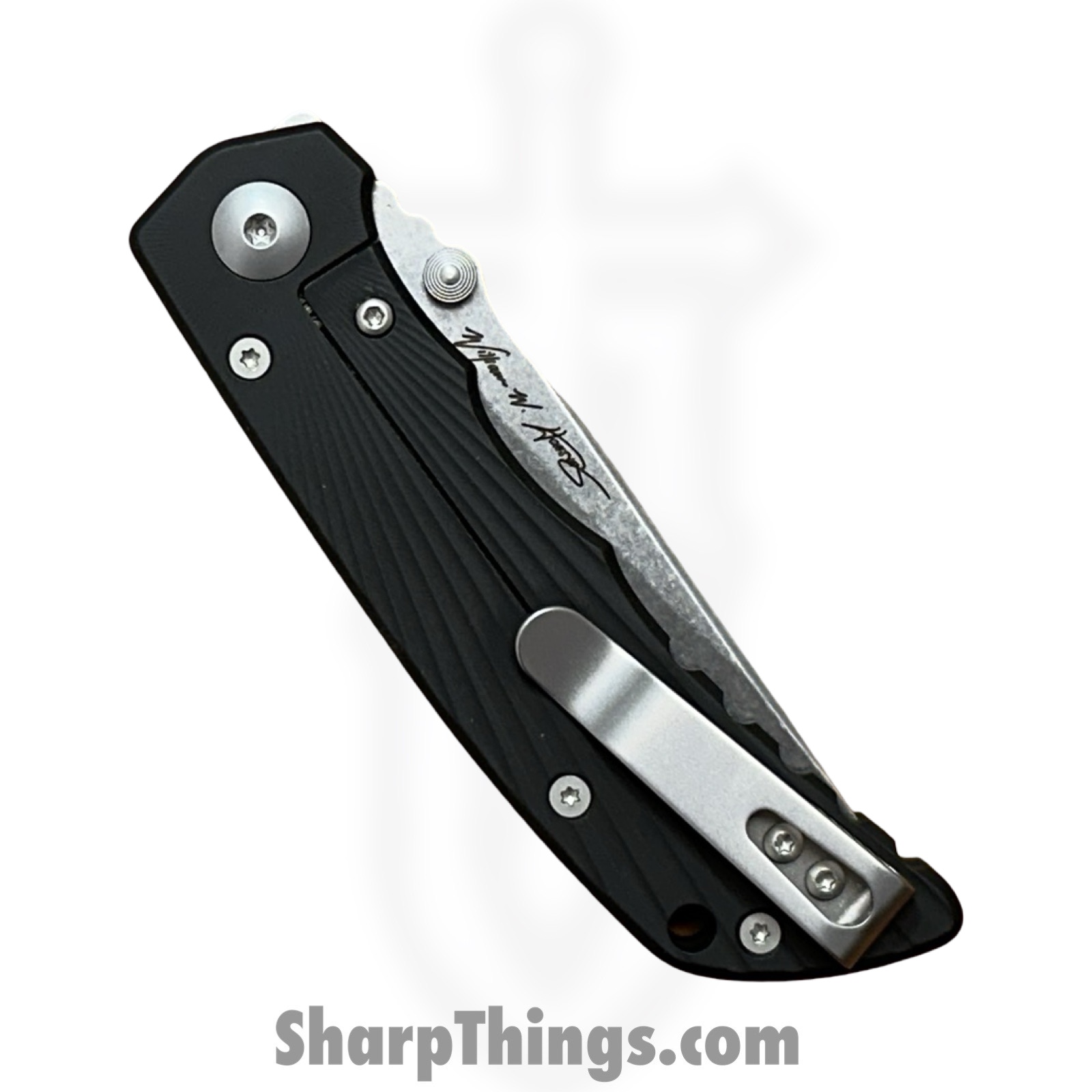 Spartan Blades - SFBL13BKSW - Spartan Talos II - Folding Knife - 154CM Stonewash Drop Point - Alu - Black - Image 4