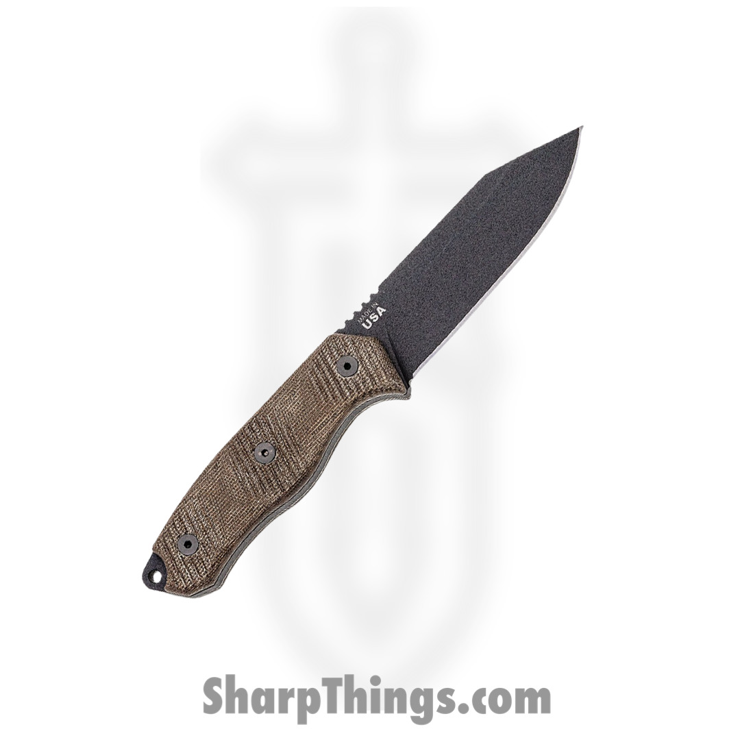 Tops - TPTLSR01 - Trail Seeker - Fixed Blade Knife - 1095 HC Coated Clip Point - Micarta - Green - Image 10