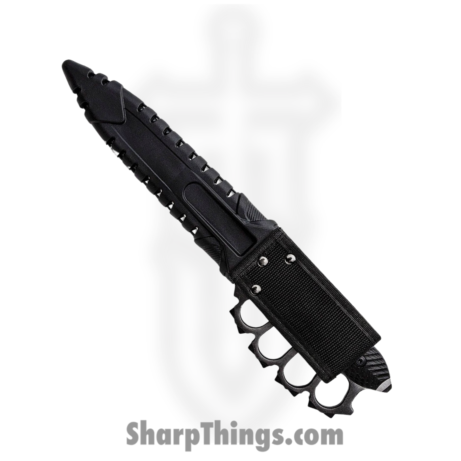United Cutlery - UC3381 - M48 Liberator Trench Knife - Fixed Blade Knife - 2Cr13 Two Tone Black Satin Dagger - FRN - Black - Image 10
