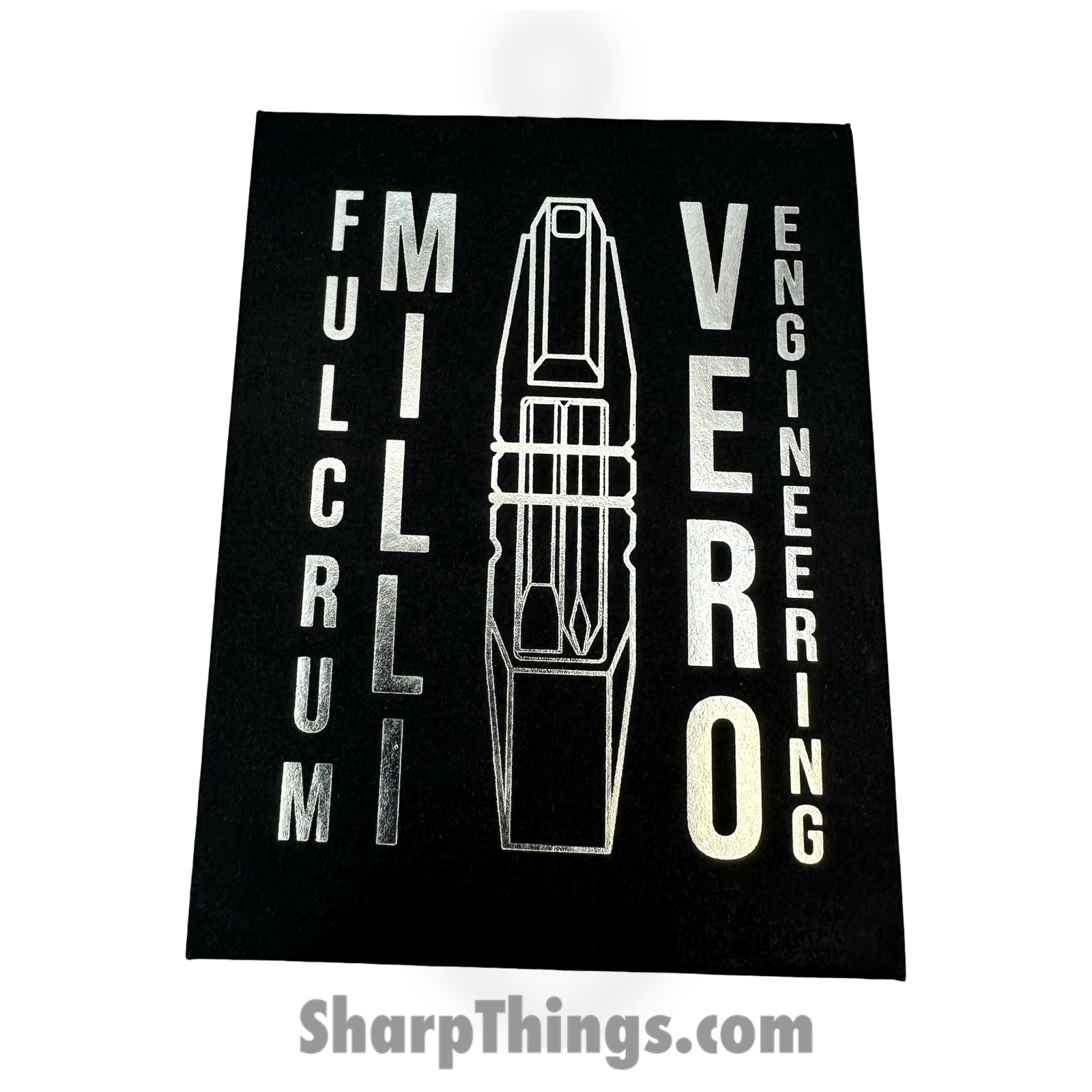 Vero Engineering - VFUMWKBH25BPT1679S - Fulcrum Milli - Pry Bar Keychain - Titanium - Blackwash - Image 4