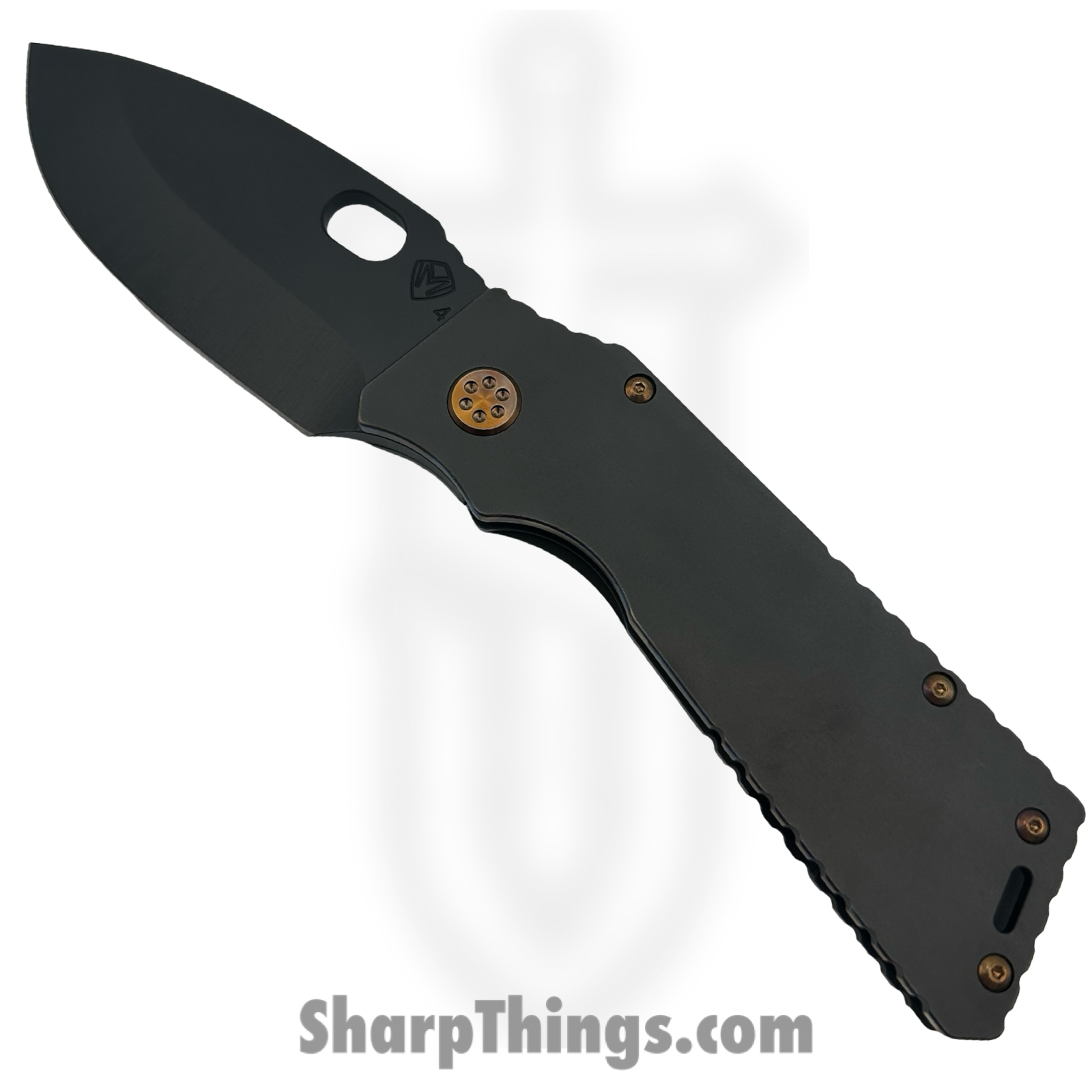 Medford Knife and Tool - MK014SPQ-30PV-T3C3-Q4 - TFF-1 - Folding Knife - S45VN Coated Drop Point - Titanium - Black