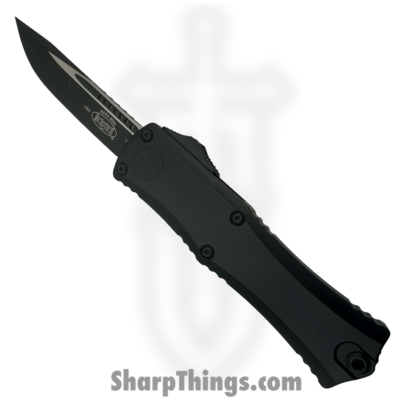 Microtech - 1703M-1T - Hera II Mini - OTF Auto - M390MK Coated S/E - 6061-T6 Aluminum - Black - Image 2