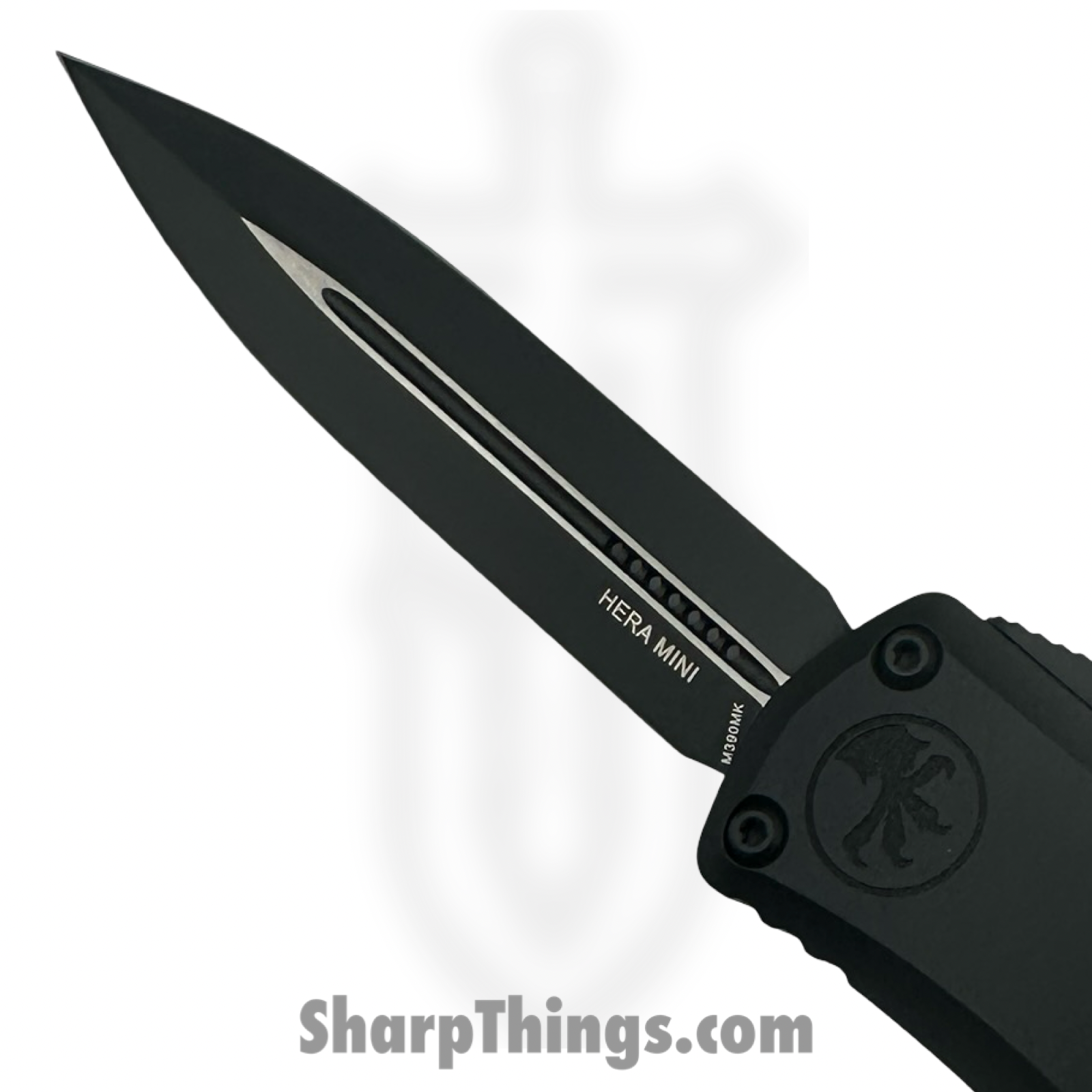 Microtech - 1702M-1T - Hera II Mini - OTF Auto - M390MK Tactical D/E - 6061-T6 Aluminum - Black - Image 2